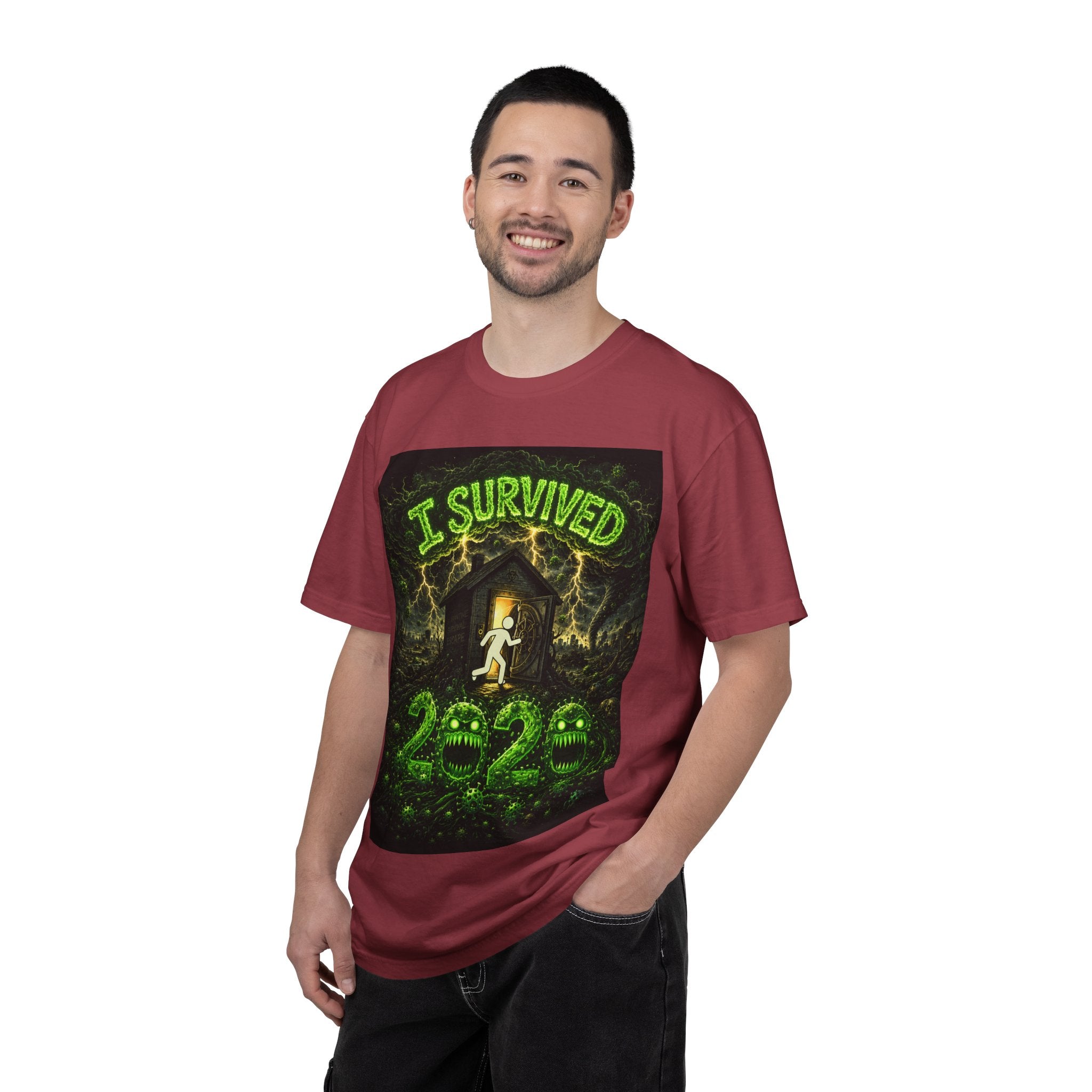 I Survived 2020 — PANDEMIC S1:E4: "Mask Madness" Unisex Garment-Dyed T-shirt