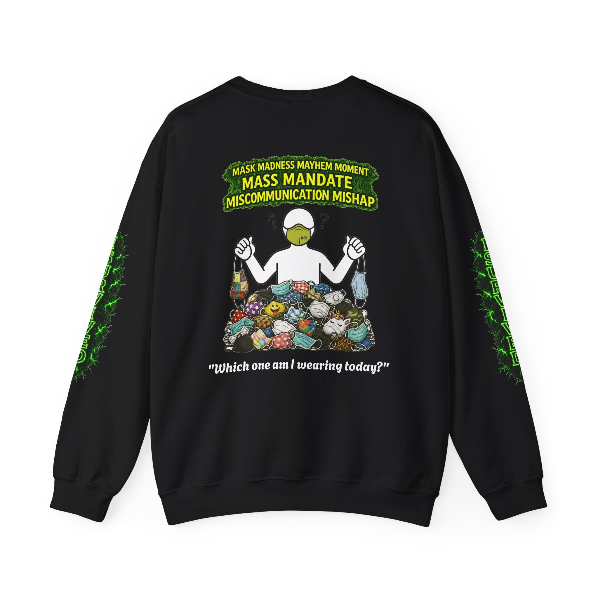 I Survived 2020 — PANDEMIC S1:E4: Director's Cut "Mask Madness" Unisex Heavy Blend™ Crewneck Sweatshirt