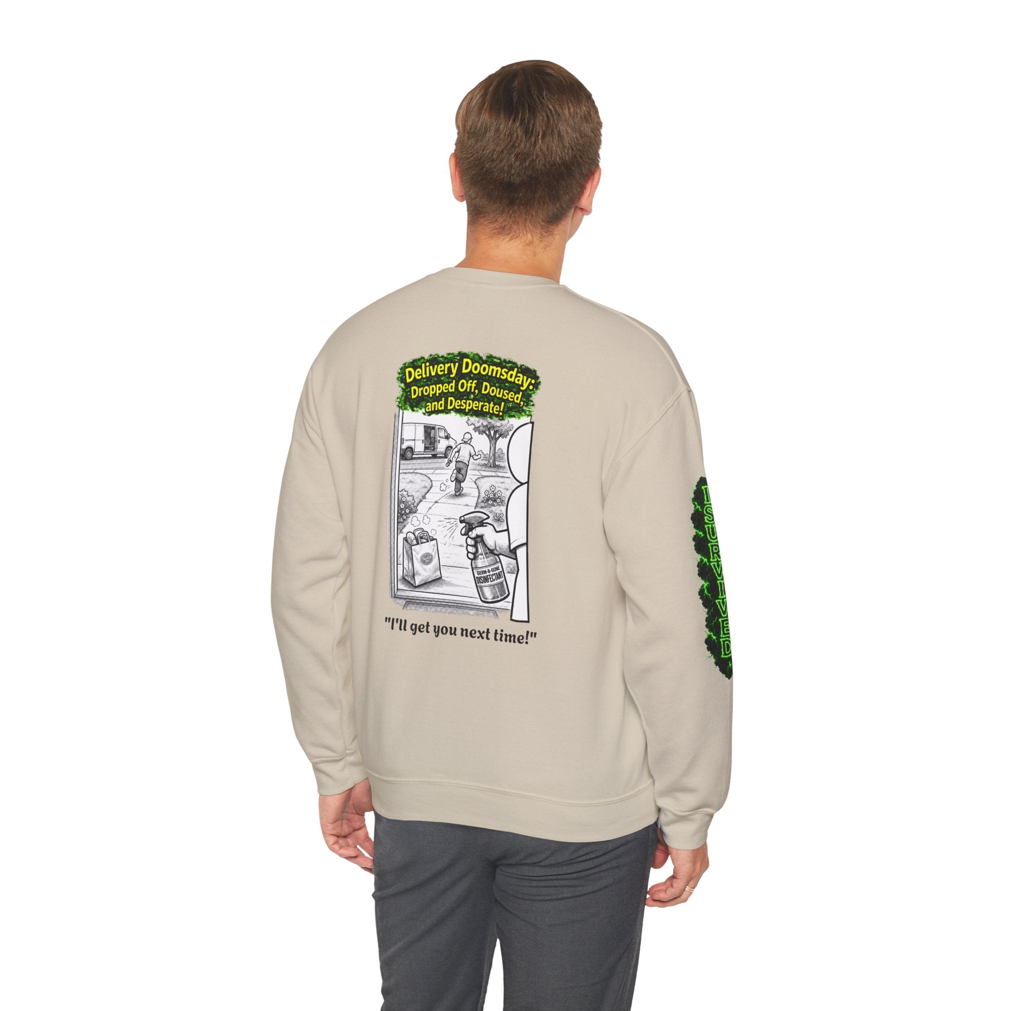 I Survived 2020 — PANDEMIC S1:E5: Director's Cut "Delivery Doomsday" Unisex Heavy Blend™ Crewneck Sweatshirt