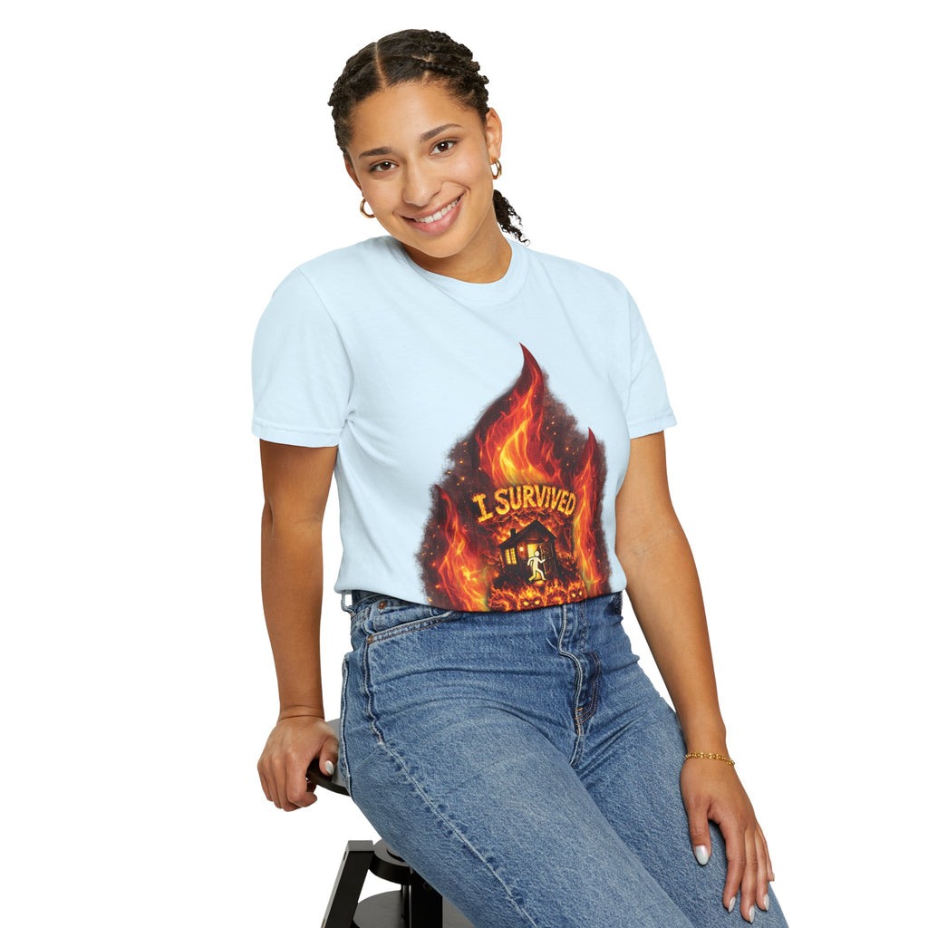 I Survived 2020 — Director's Cut S2:E4 "Western U.S. Wildfire Season" | Mid-Season Finale Pt. 1 | Wildfire Edition Memorial Unisex Garment-Dyed T-shirt