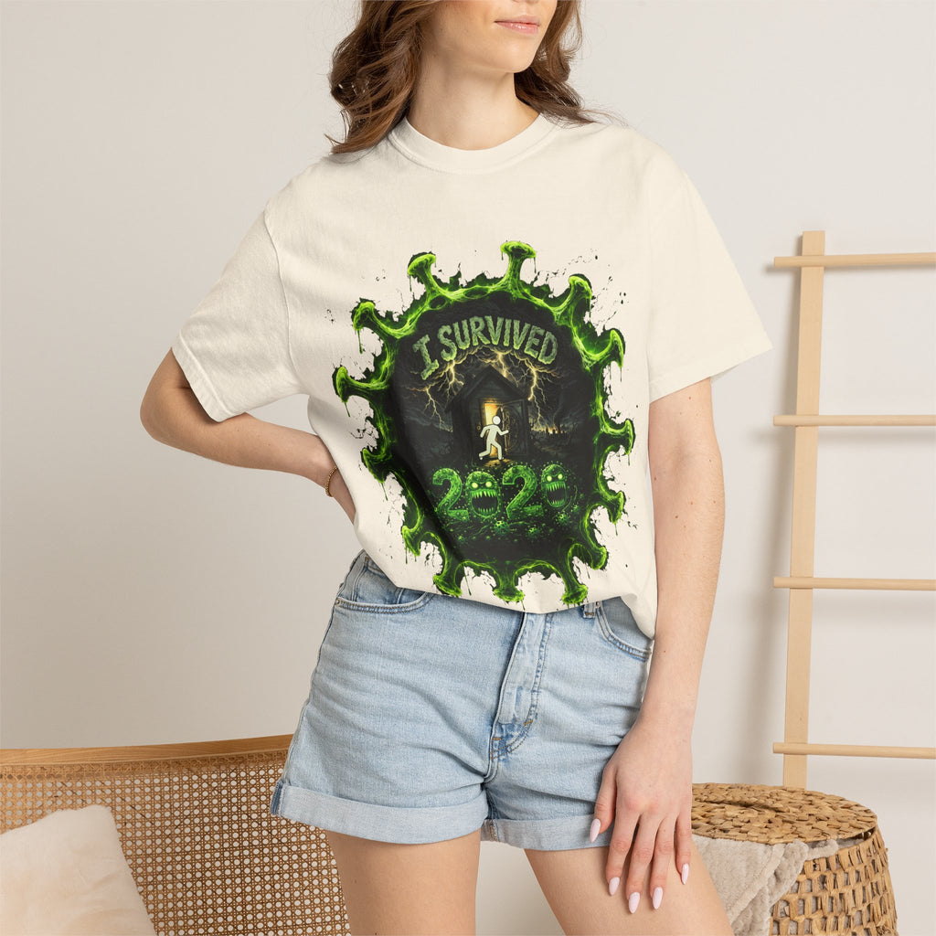 I Survived 2020 — Director's Cut S1:E3 "The Jab!" | Pandemic Edition Unisex Garment-Dyed T-shirt