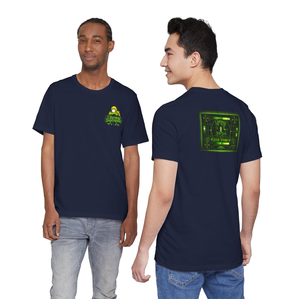I Survived 2020 — "Please Stand By" Test Pattern Toxic Signal Tee Summer Premiere Unisex Jersey Short Sleeve Tee