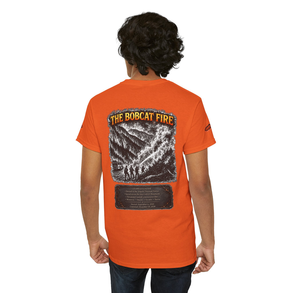 I Survived 2020 — WILDFIRES S2:E2: Director's Cut Special Edition "The Bobcat Fire" Memorial Unisex Heavy Cotton Tee