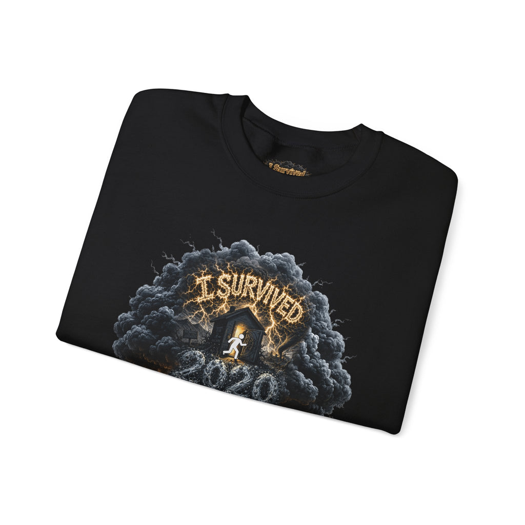 I Survived 2020 — Director's Cut Original Design Teaser Tee | Season 1 Premiere Drop Unisex Heavy Blend™ Crewneck Sweatshirt