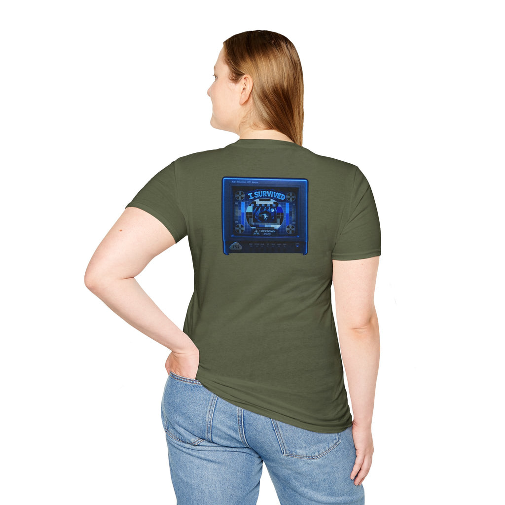 I Survived 2020 — "Please Stand By" Test Pattern Tee Lockdown Edition Summer Exclusive Unisex Softstyle T-Shirt