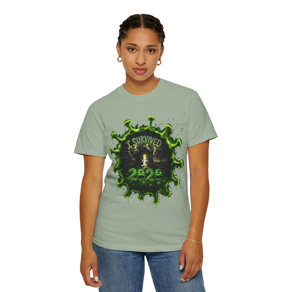 I Survived 2020 — Director's Cut S1:E3 "The Jab!" | Pandemic Edition Unisex Garment-Dyed T-shirt