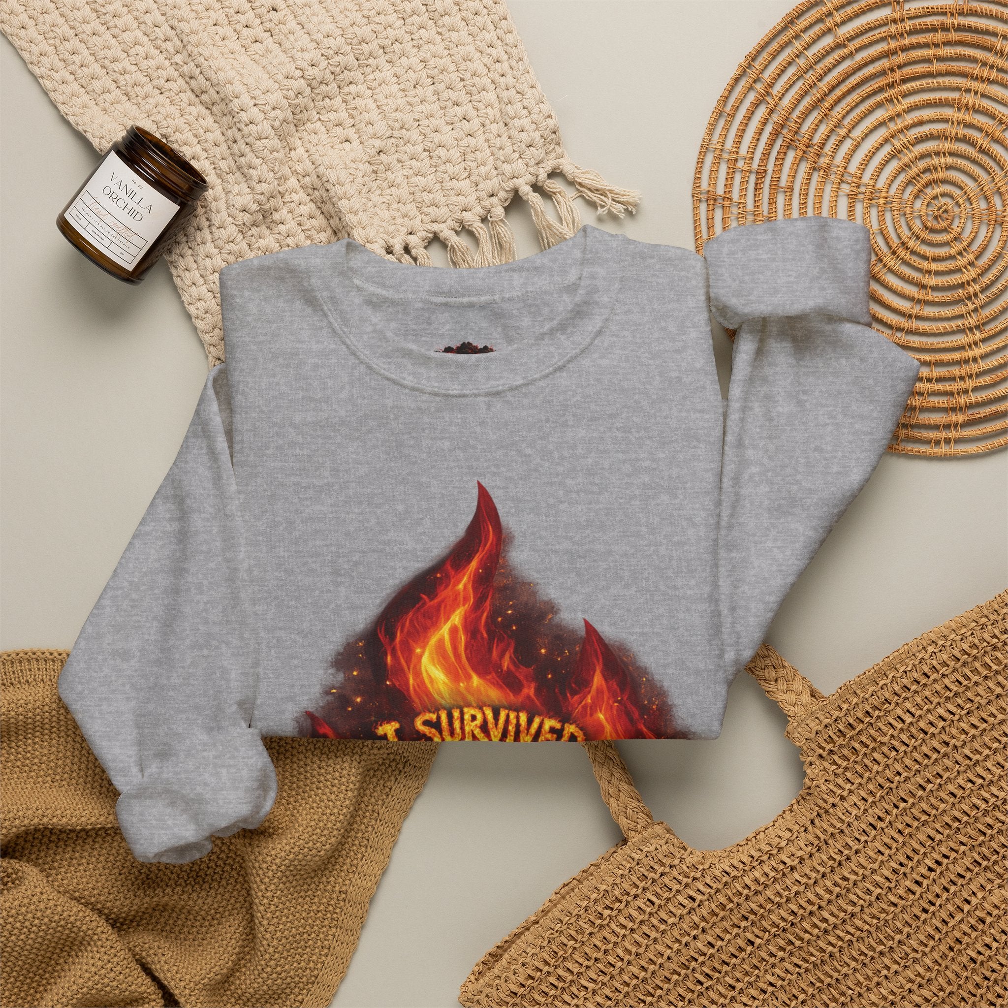 I Survived 2020 — Director's Cut S2:E4 "Western U.S. Wildfire Season" | Mid-Season Finale Pt. 1 | Wildfire Edition Memorial Unisex Heavy Blend™ Crewneck Sweatshirt