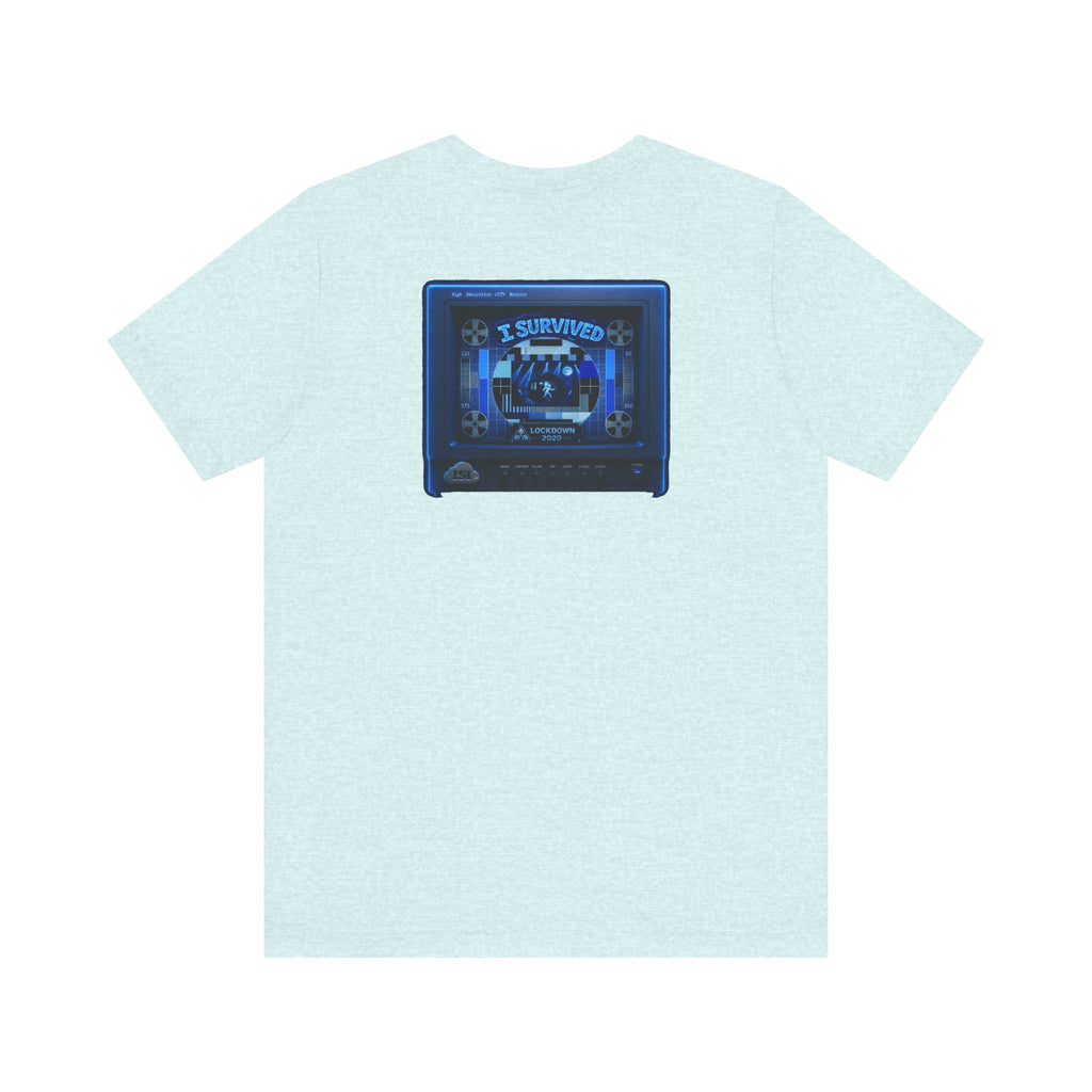 I Survived 2020 — "Please Stand By" Test Pattern Tee Lockdown Summer Exclusive Unisex Jersey Short Sleeve Tee