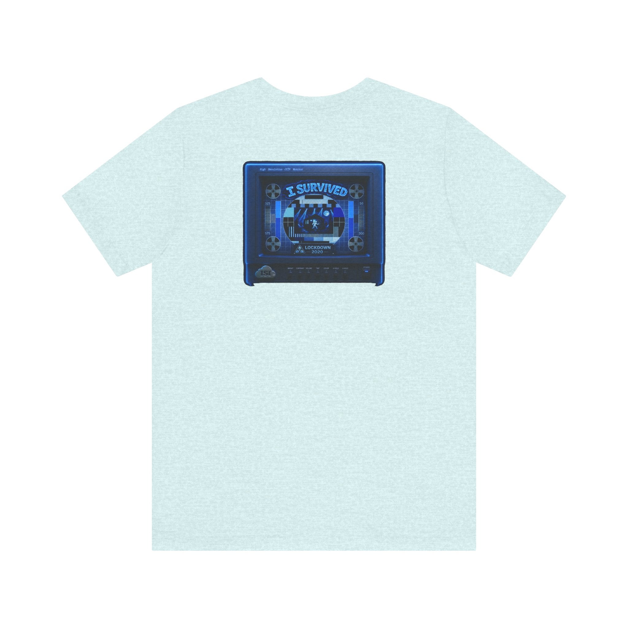 I Survived 2020 — "Please Stand By" Test Pattern Tee Lockdown Summer Exclusive Unisex Jersey Short Sleeve Tee