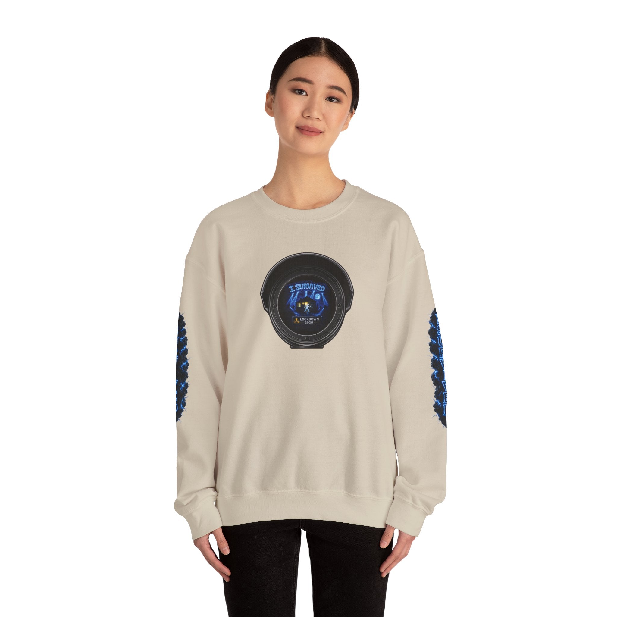 I Survived 2020 —  LOCKDOWN S3:E1: Director's Cut Special Edition "Quarantine" Unisex Heavy Blend™ Crewneck Sweatshirt