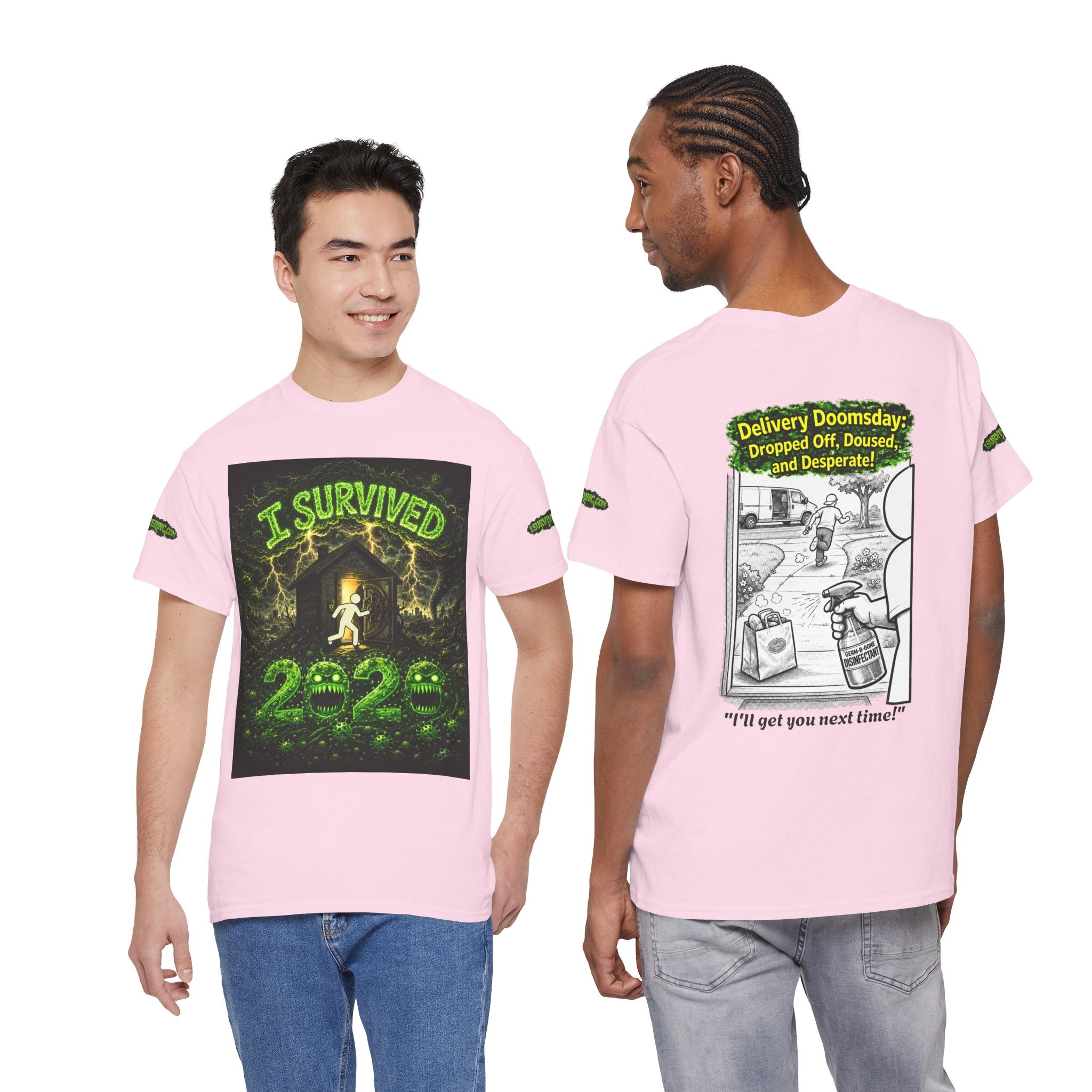 Sobreviví al 2020 — T1:E5 "El día del juicio final de las entregas" | Camiseta unisex de algodón pesado (Edición Pandemia) (EDICIÓN ESPECIAL)