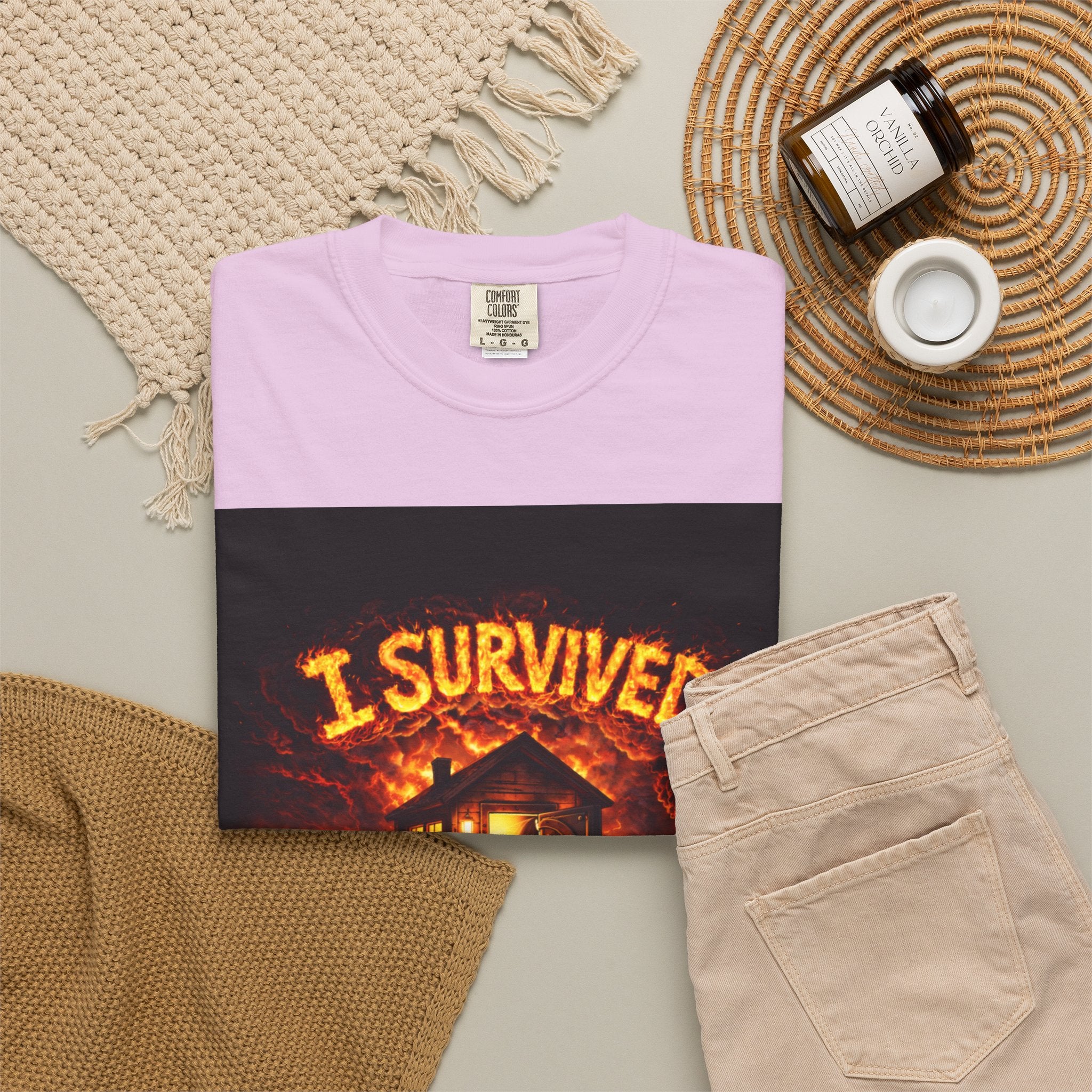 I Survived 2020 — WILDFIRES S2:E3 "The California Wildfires" Memorial Unisex Garment-Dyed T-shirt