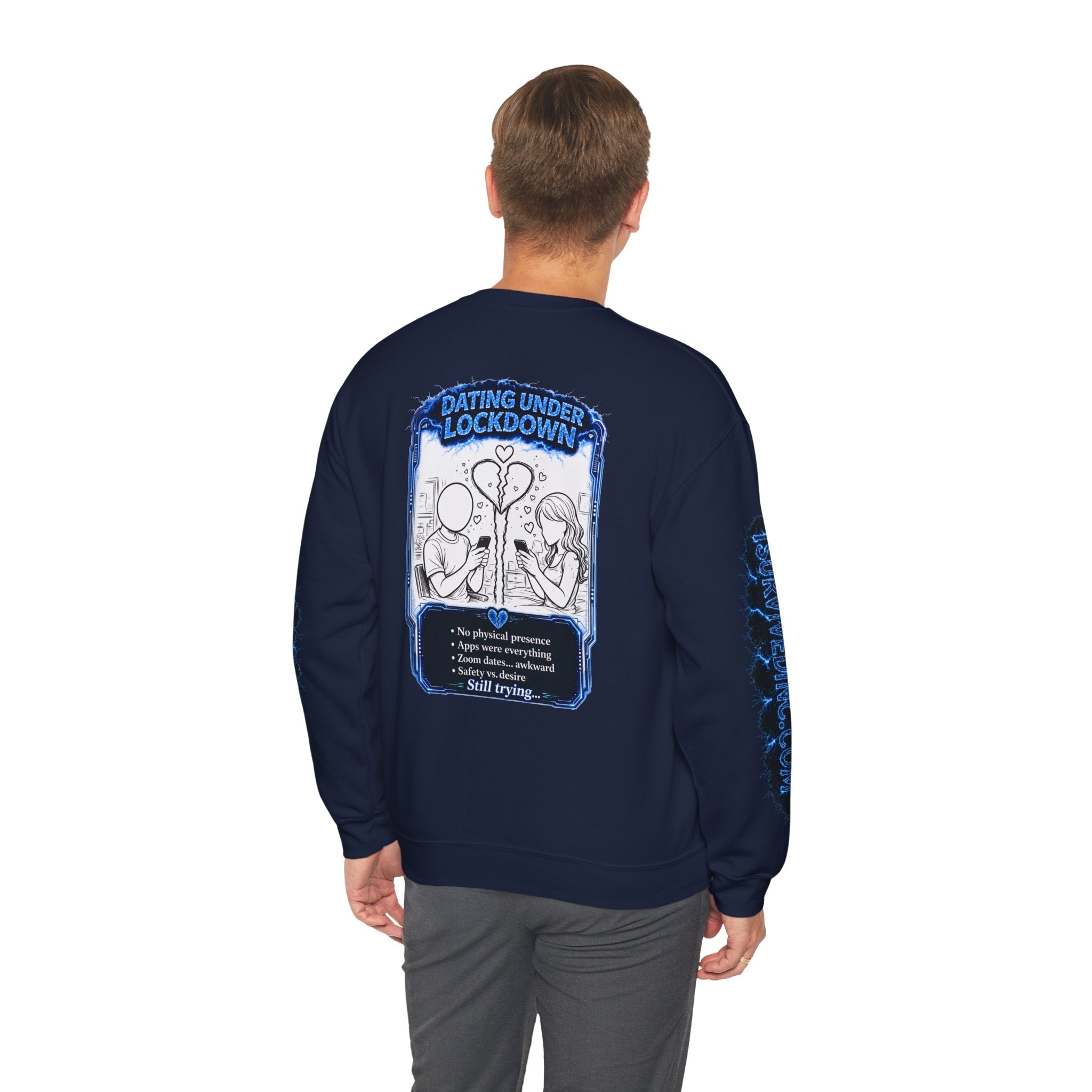 I Survived 2020 — LOCKDOWN S3:E2: Special Edition "Dating Under Lockdown" Unisex Heavy Blend™ Crewneck Sweatshirt