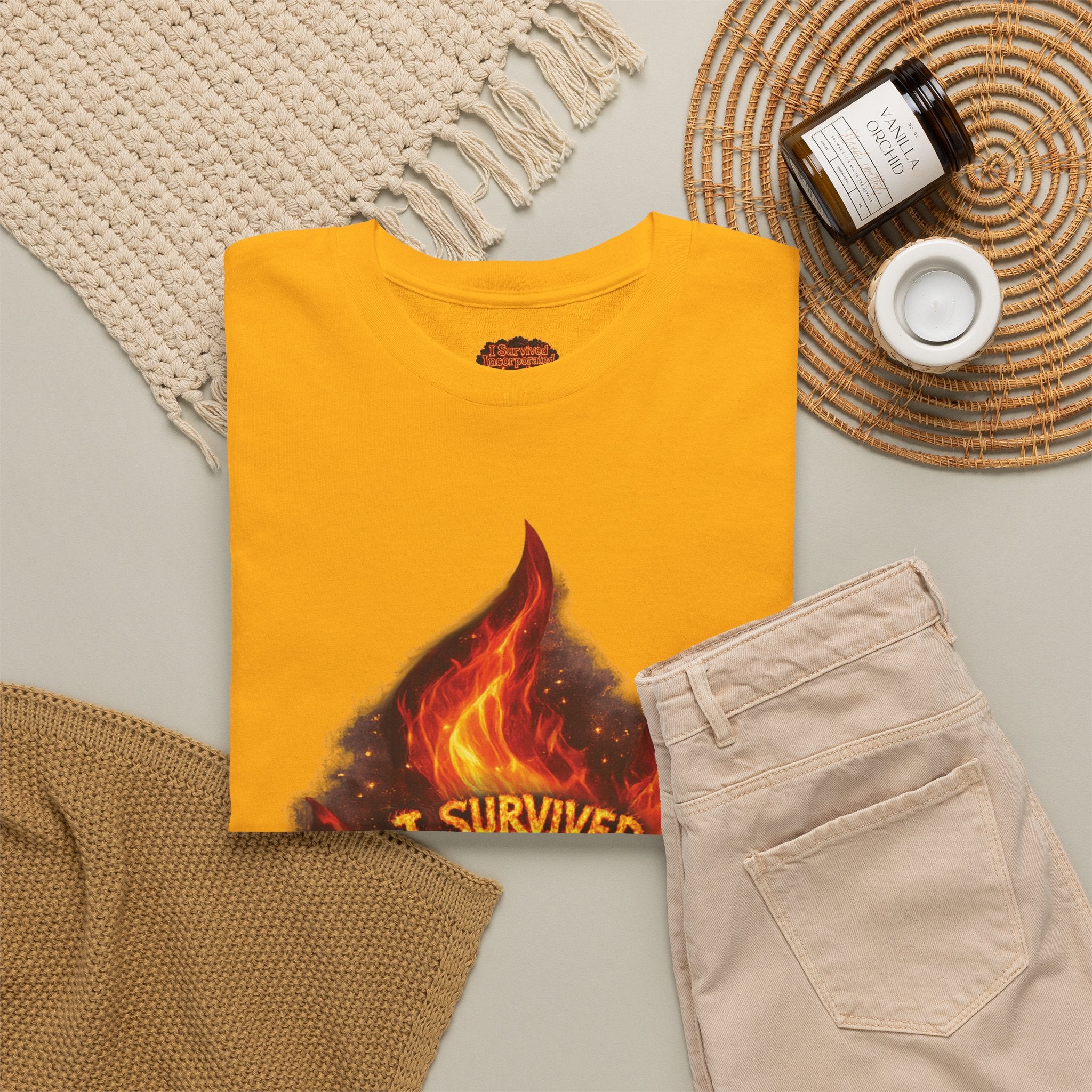 I Survived 2020 — Director's Cut S2:E3 "The California Wildfires" | Wildfire Edition Memorial Unisex Heavy Cotton Tee (SPECIAL EDITION)