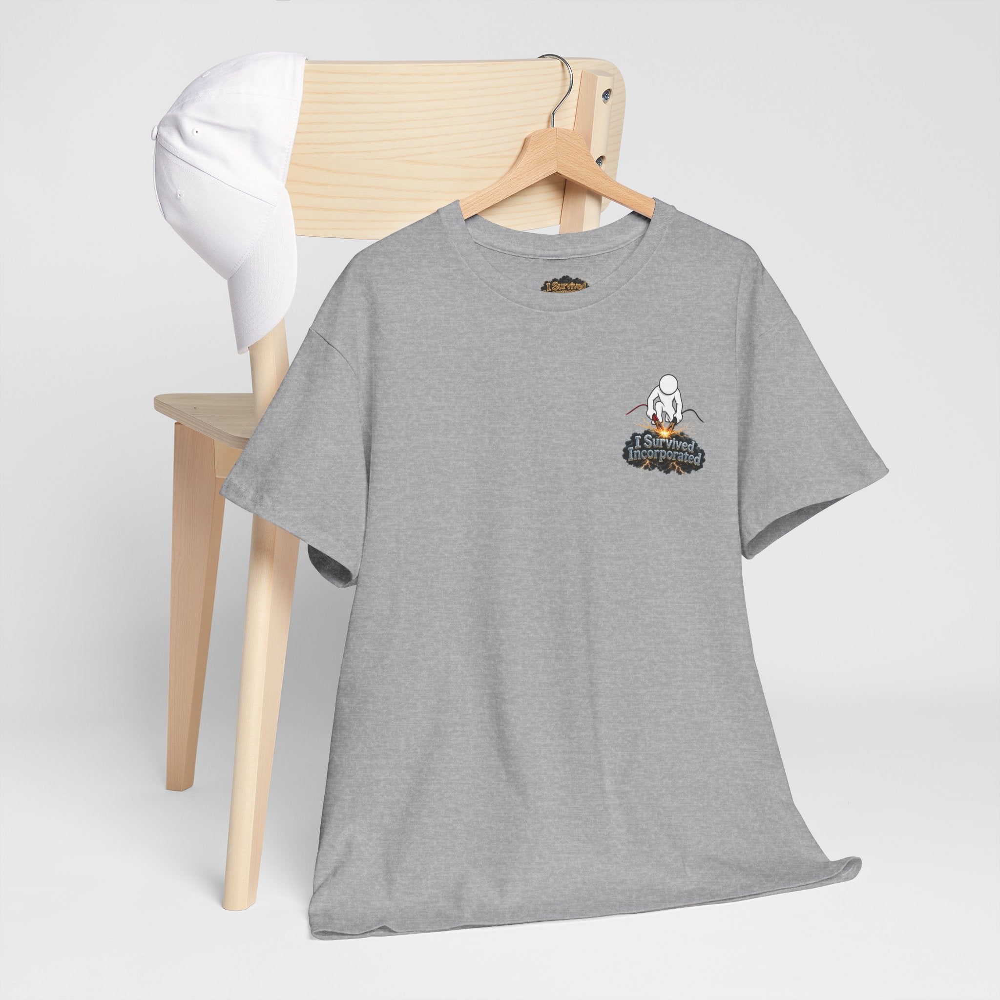 I Survived 2020 — "Please Stand By" Test Pattern Tee Summer Premier Unisex Heavy Cotton Tee