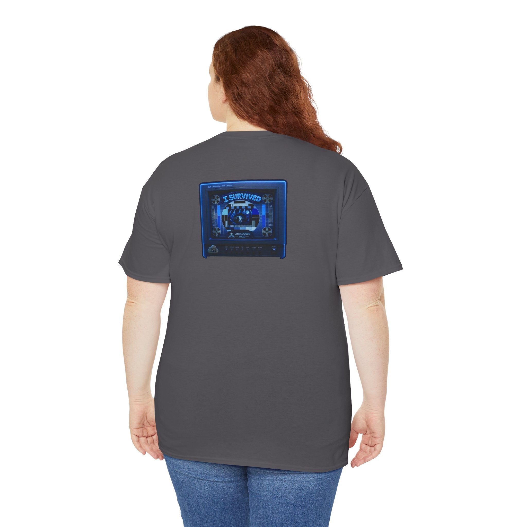 I Survived 2020 — "Please Stand By" Test Pattern Tee Lockdown Surveillance Edition Summer Exclusive Unisex Heavy Cotton Tee