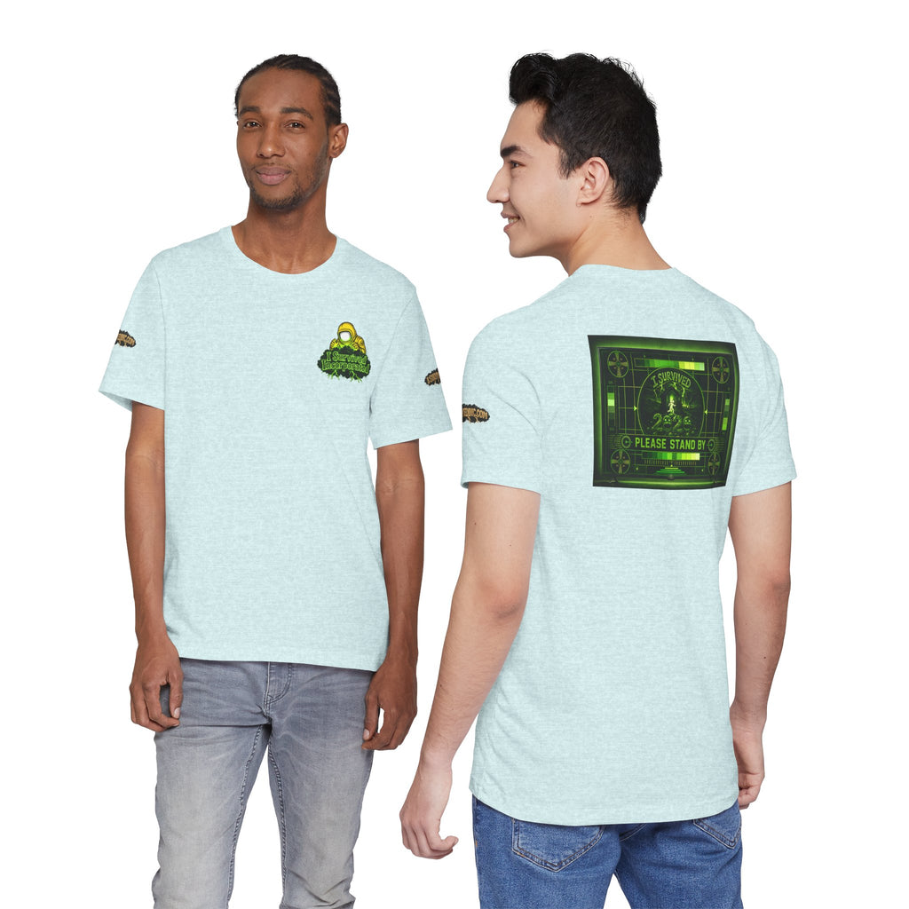 I Survived 2020 — "Please Stand By" Test Pattern Toxic Signal Tee Special Edition Summer Premiere Unisex Jersey Short Sleeve Tee