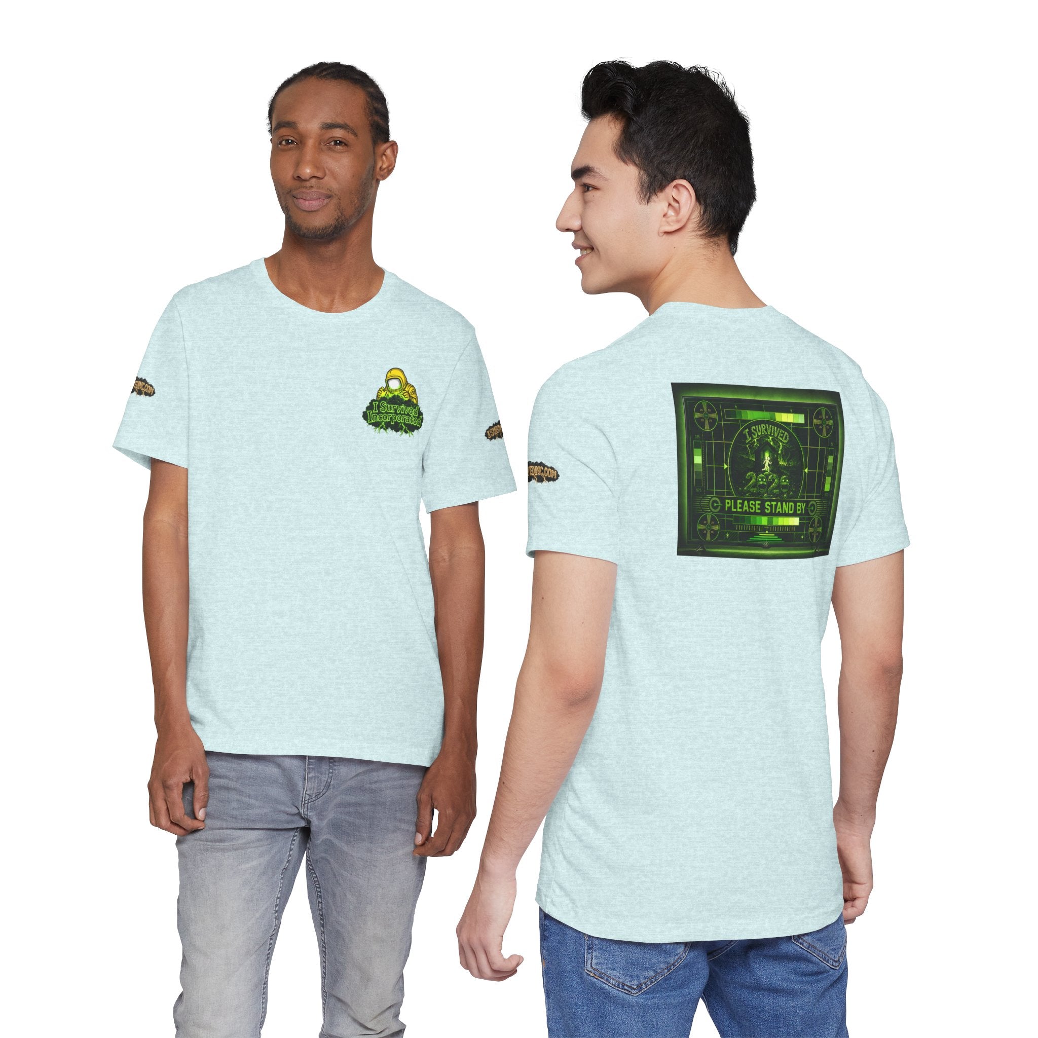 I Survived 2020 — "Please Stand By" Test Pattern Toxic Signal Tee Special Edition Summer Premiere Unisex Jersey Short Sleeve Tee