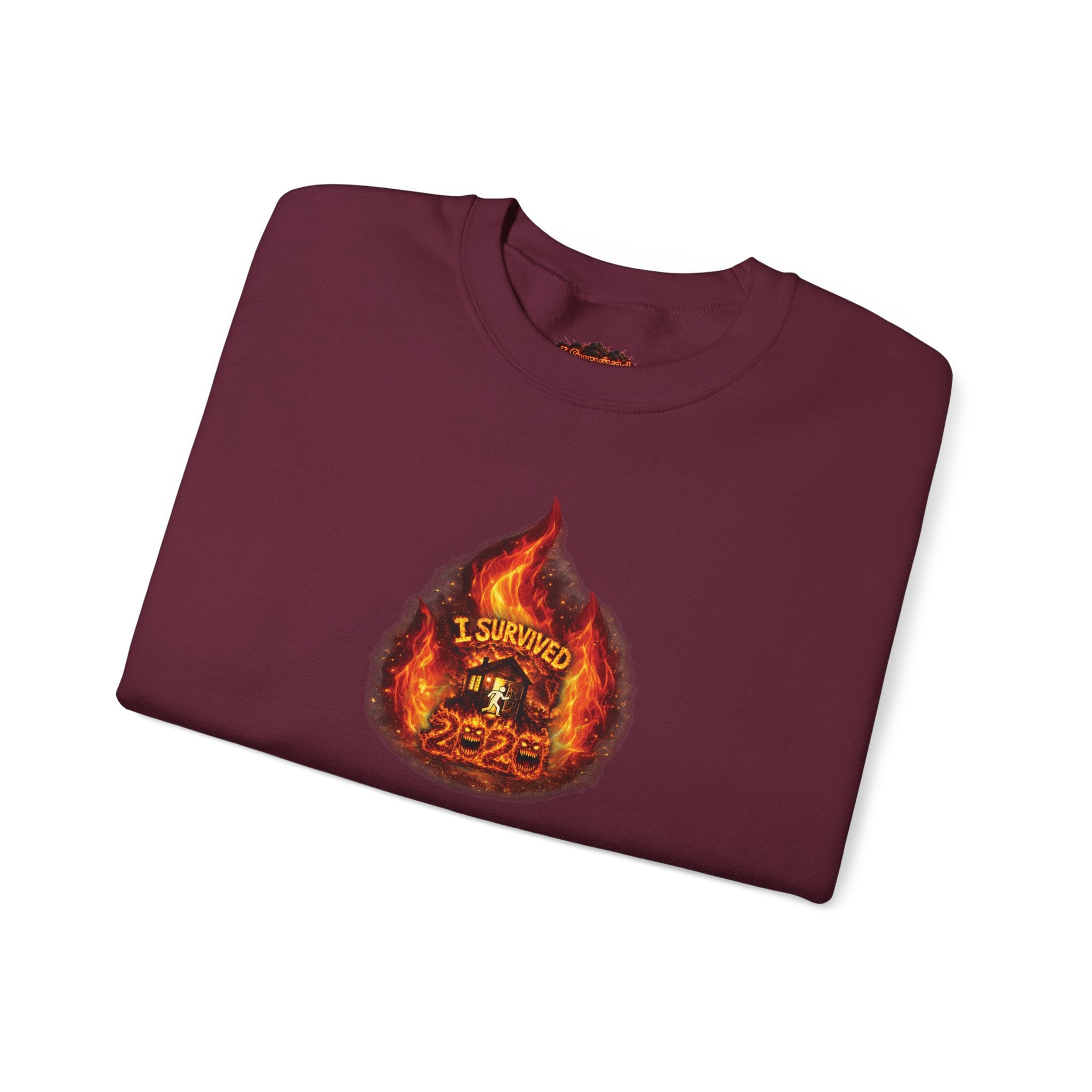 I Survived 2020 — WILDFIRES S2:E3: Director's Cut "The California Wildfires" Memorial Unisex Heavy Blend™ Crewneck Sweatshirt