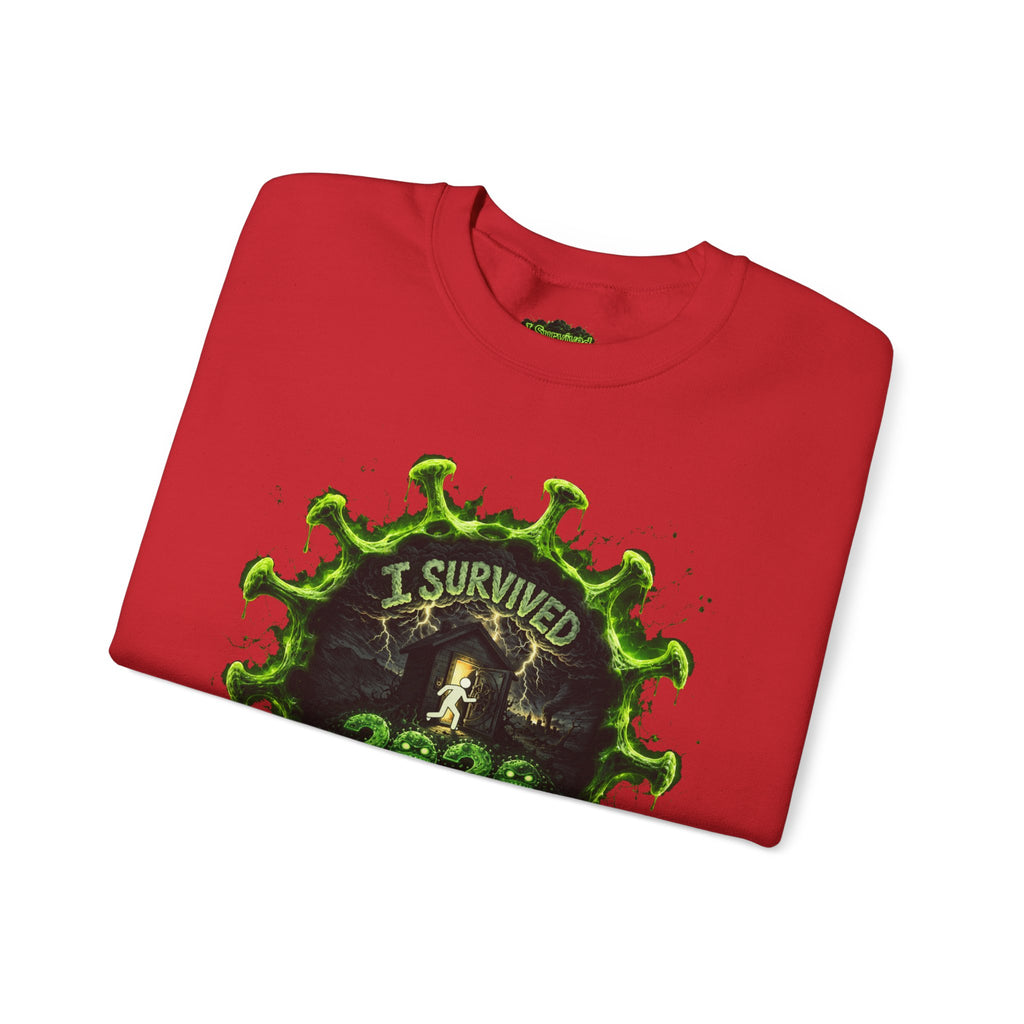 I Survived 2020 — Director's Cut S1:E1 "COVID-19: The Coronavirus" | Pandemic Edition Unisex Heavy Blend™ Crewneck Sweatshirt
