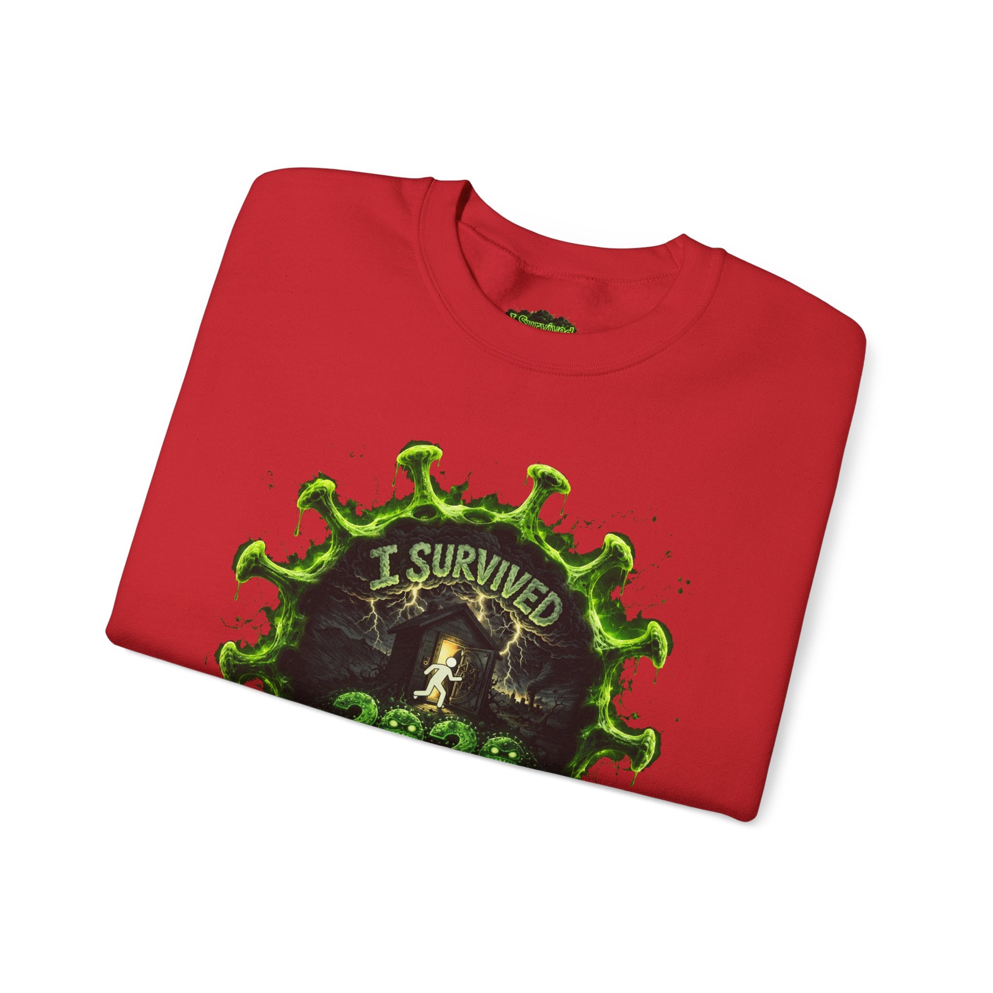 I Survived 2020 — Director's Cut S1:E1 "COVID-19: The Coronavirus" | Pandemic Edition Unisex Heavy Blend™ Crewneck Sweatshirt