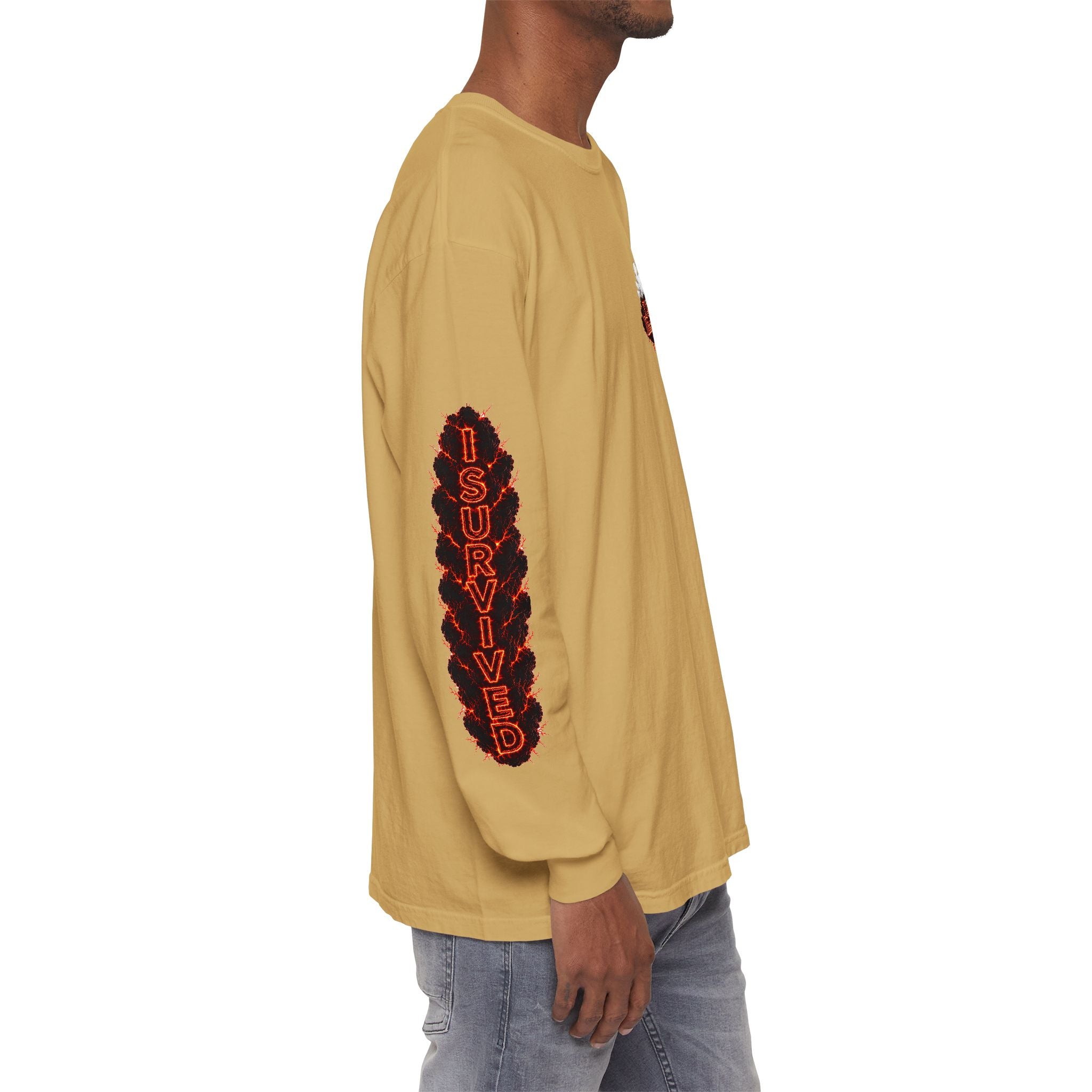 I Survived 2020 — "Please Stand By" Test Pattern Tee Special Edition Wildfire Signal Edition Summer Premiere Unisex Garment-Dyed Long Sleeve T-Shirt