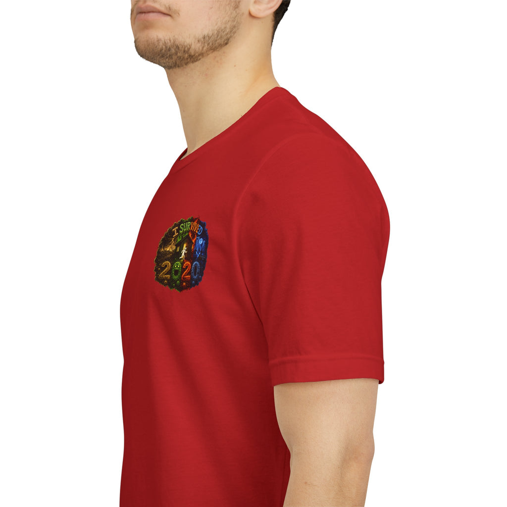 I Survived 2020 — "No Signal" Test Pattern Tee Alien Broadcast Finale Summer Premiere Unisex Jersey Short Sleeve Tee