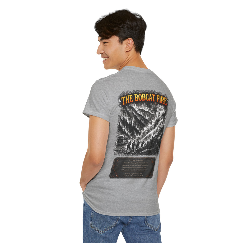 I Survived 2020 — WILDFIRES S2:E2: "The Bobcat Fire" Memorial Unisex Heavy Cotton Tee