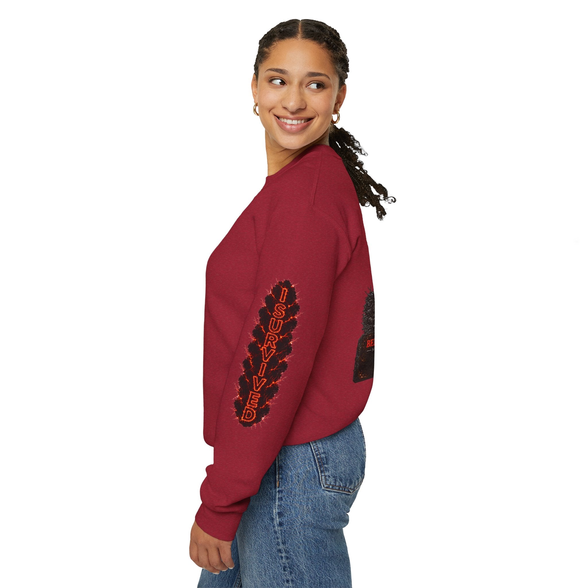 I Survived 2020 — WILDFIRES S2:E1: Director's Cut "Berry Creek" Memorial Unisex Heavy Blend™ Crewneck Sweatshirt