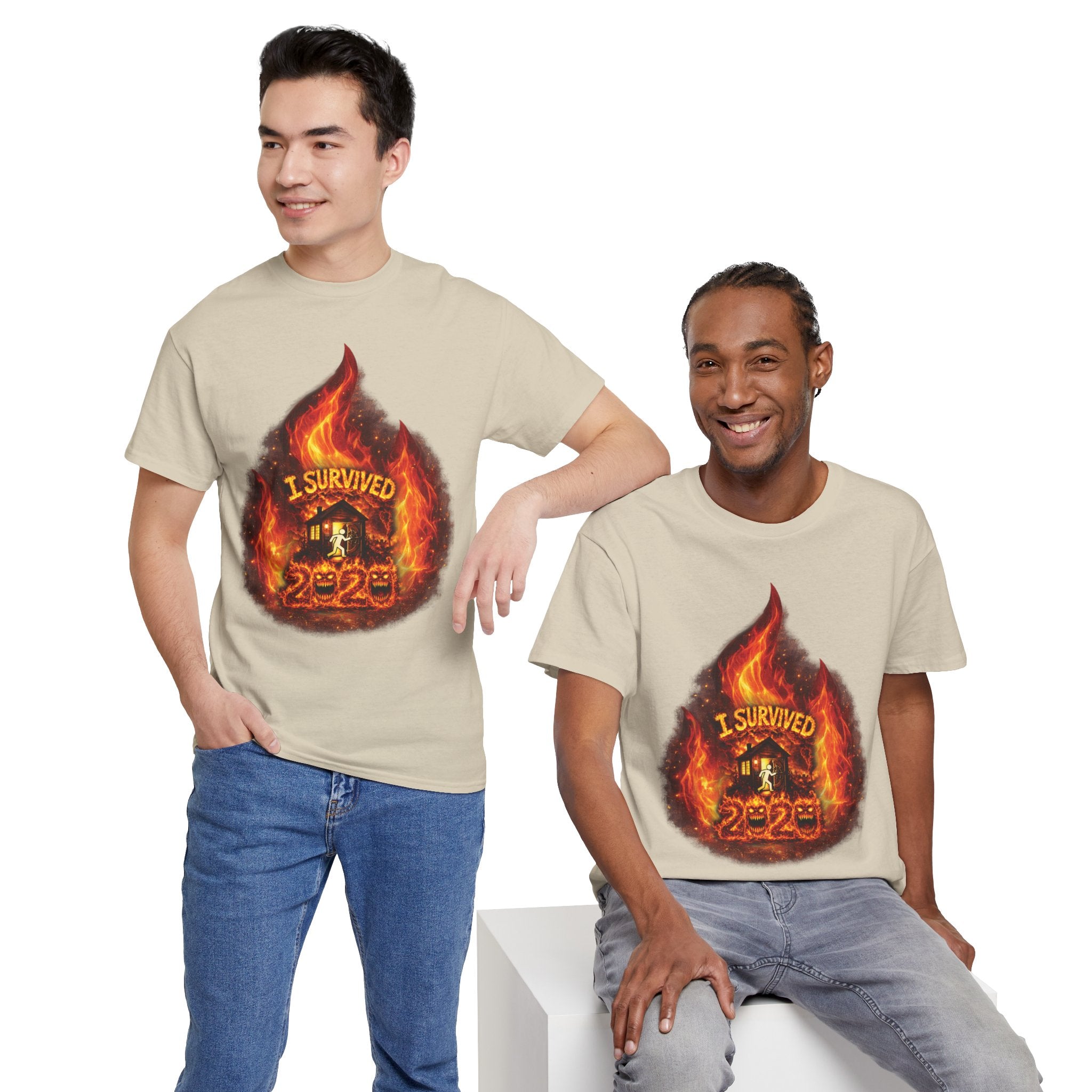 I Survived 2020 — Director's Cut S2:E1 "Berry Creek" | Wildfire Edition Memorial Unisex Heavy Cotton Tee