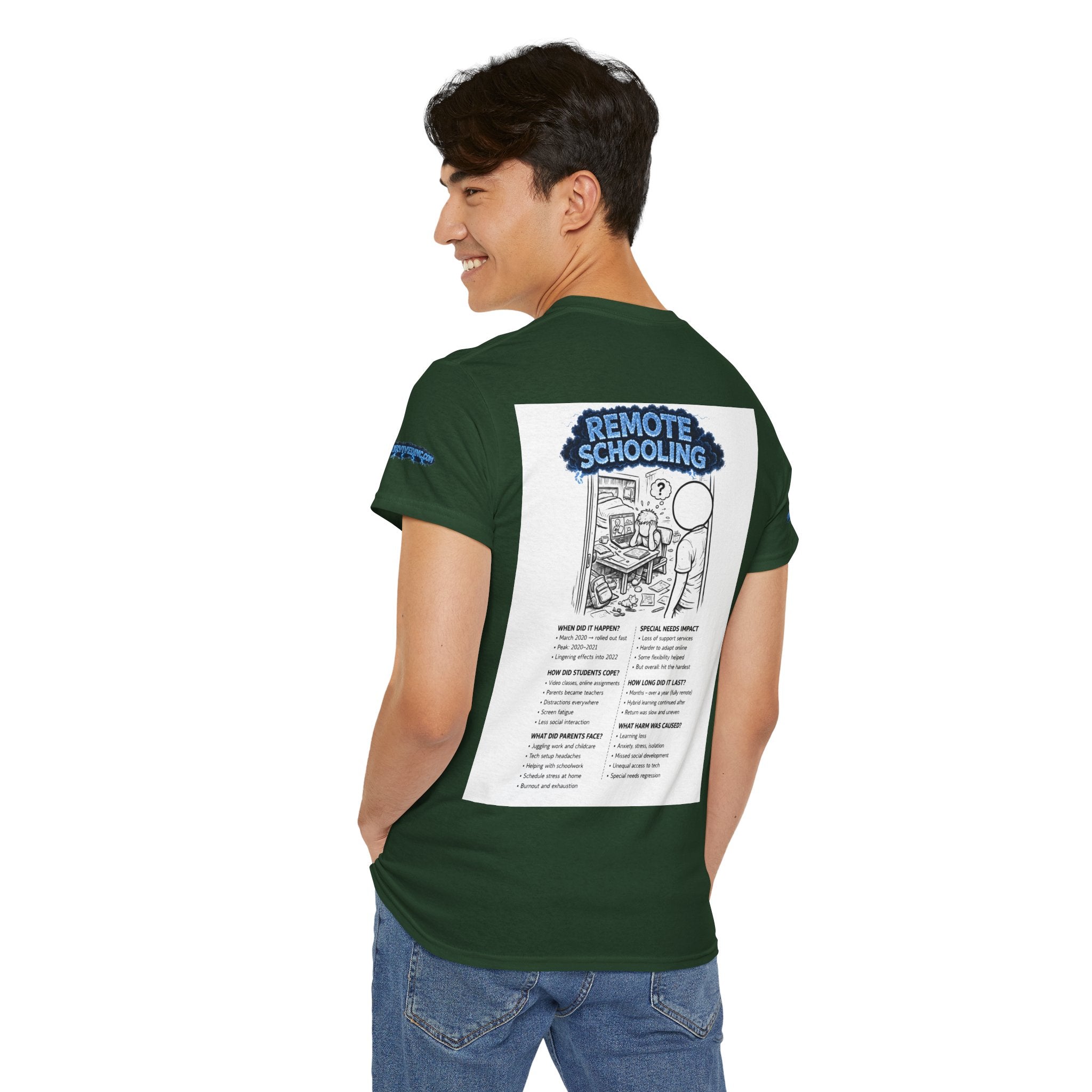 I Survived 2020 — Director's Cut S3:E3 "Remote Schooling" | Lockdown Edition Documentary Unisex Heavy Cotton Tee (SPECIAL EDITION)