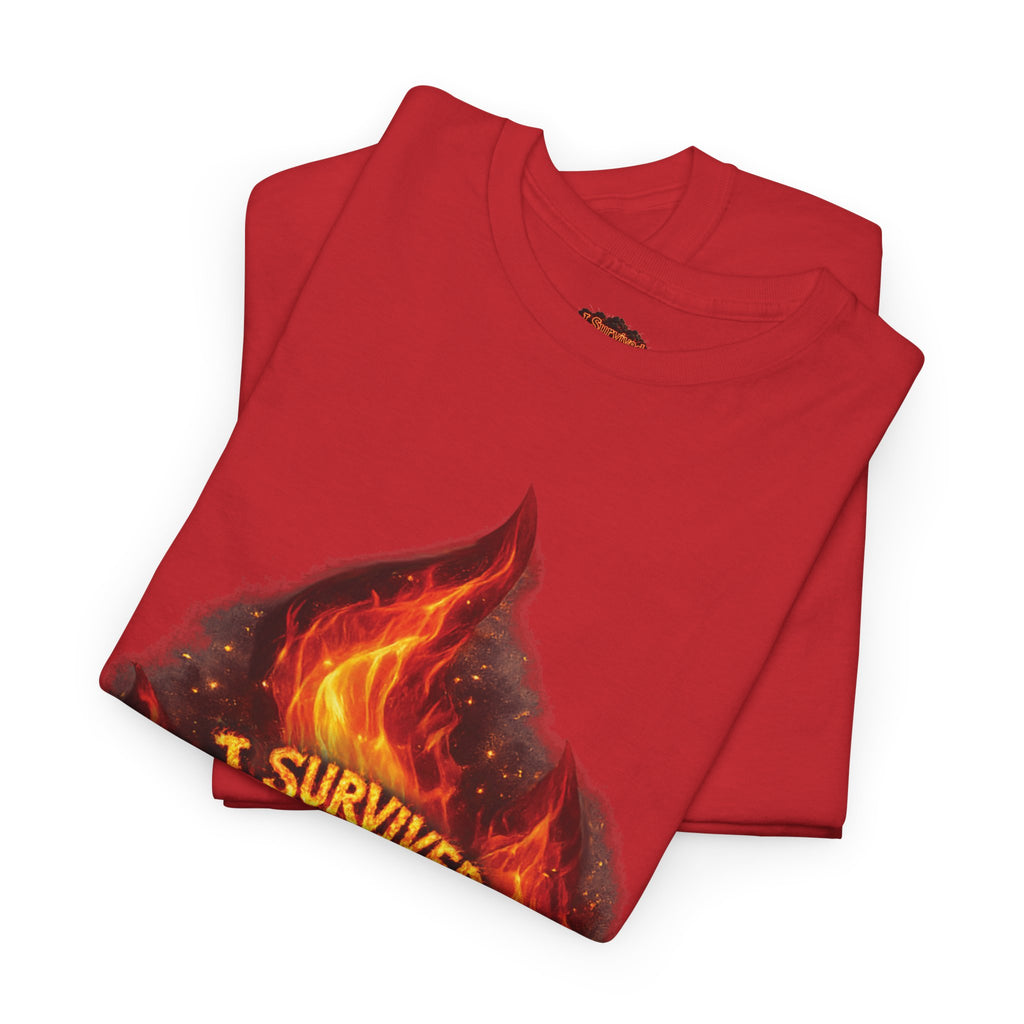 I Survived 2020 — Director's Cut S2:E1 "Berry Creek" | Wildfire Edition Memorial Unisex Heavy Cotton Tee (SPECIAL EDITION)