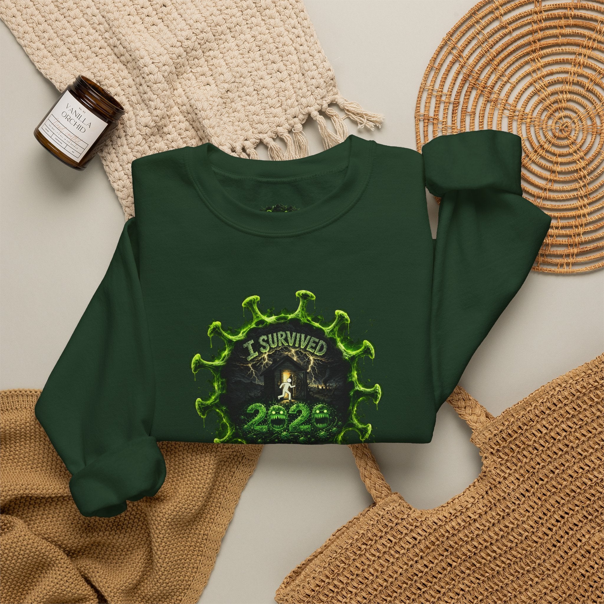 I Survived 2020 — PANDEMIC S1:E1: Director's Cut "COVID-19: The Coronavirus" Unisex Heavy Blend™ Crewneck Sweatshirt