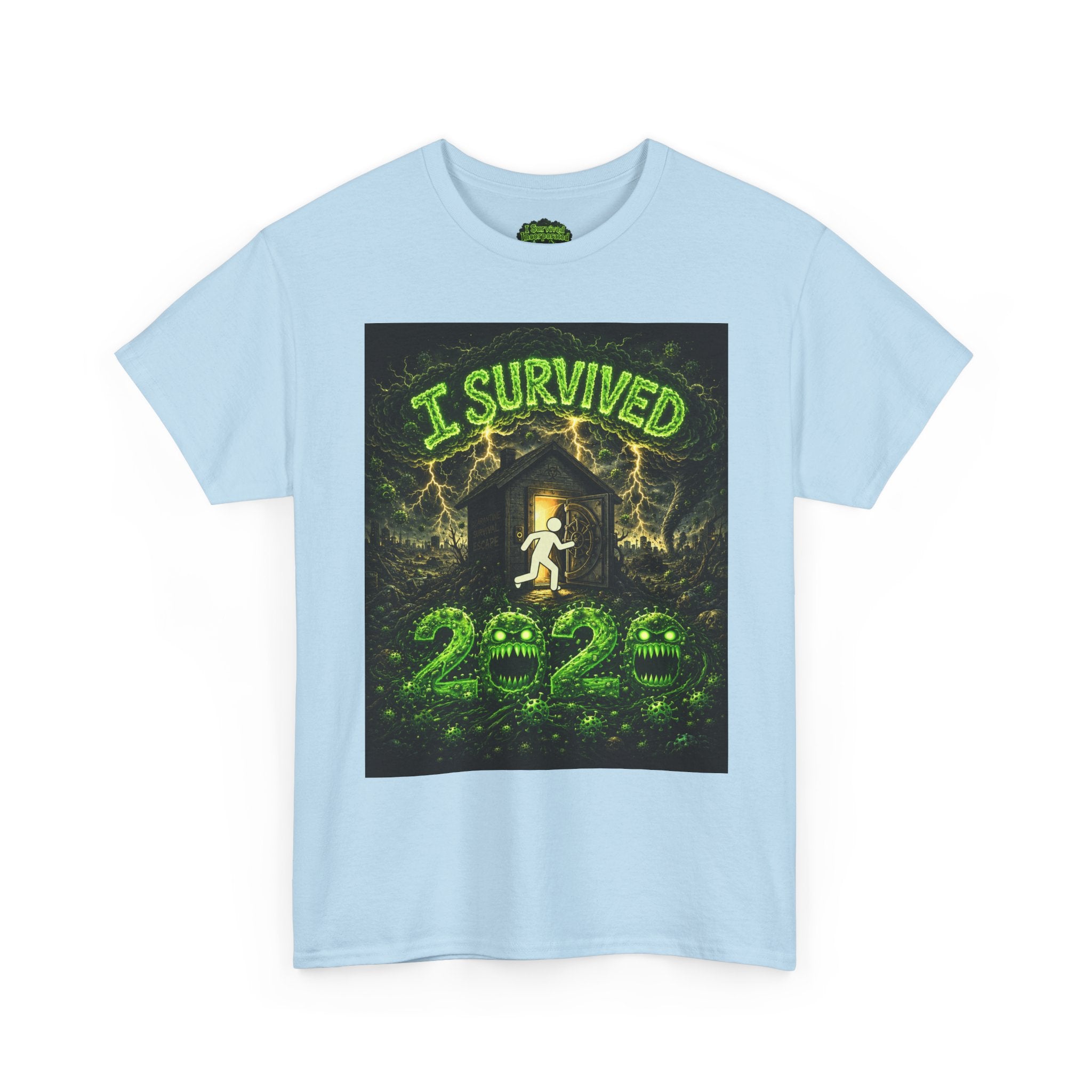 I Survived 2020 — S1:E4 "Mask Madness Mayhem Moment" | Pandemic Edition Unisex Heavy Cotton Tee