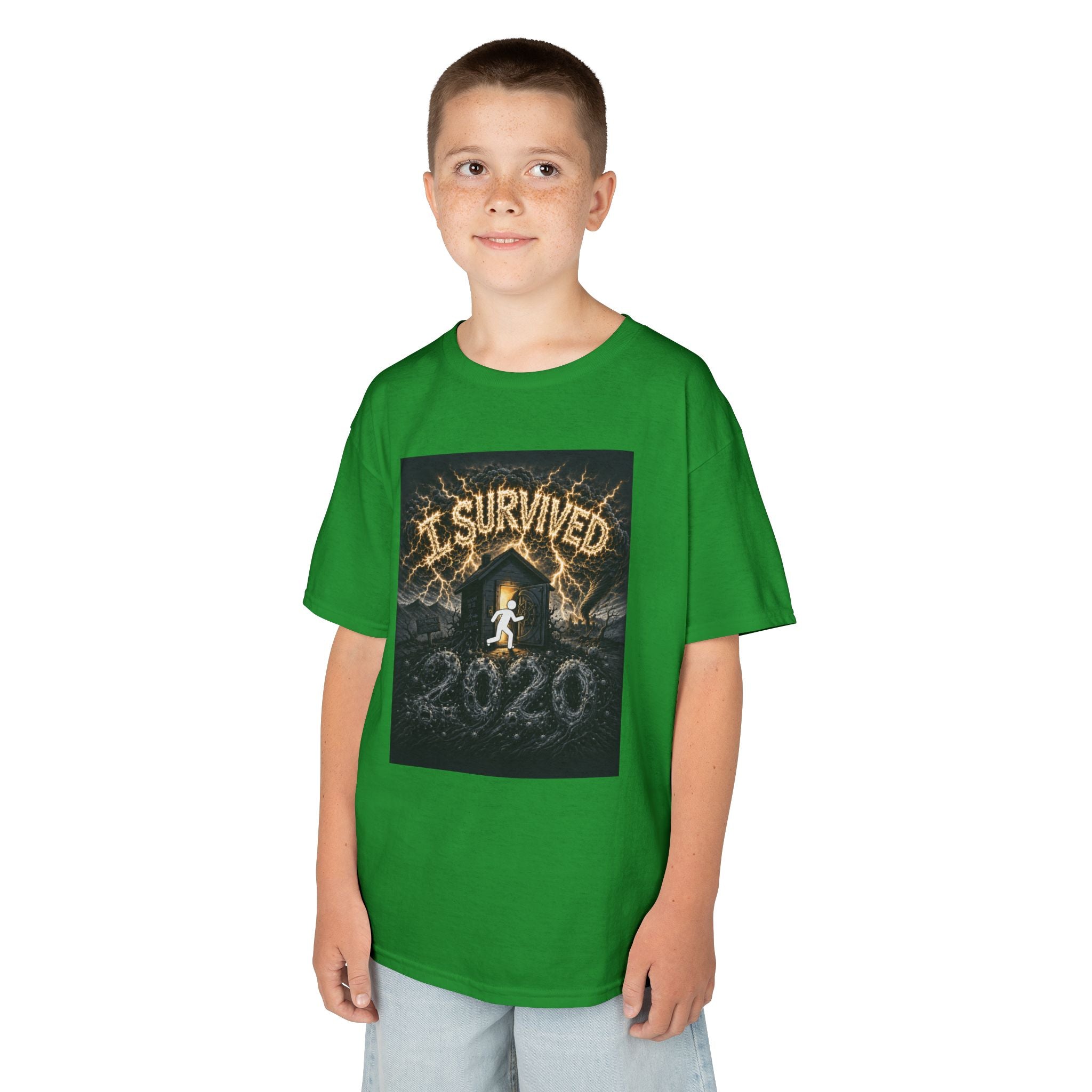I Survived 2020 — Original Design Teaser Tee | Season 1 Premiere Drop Kids Heavy Cotton™ Tee