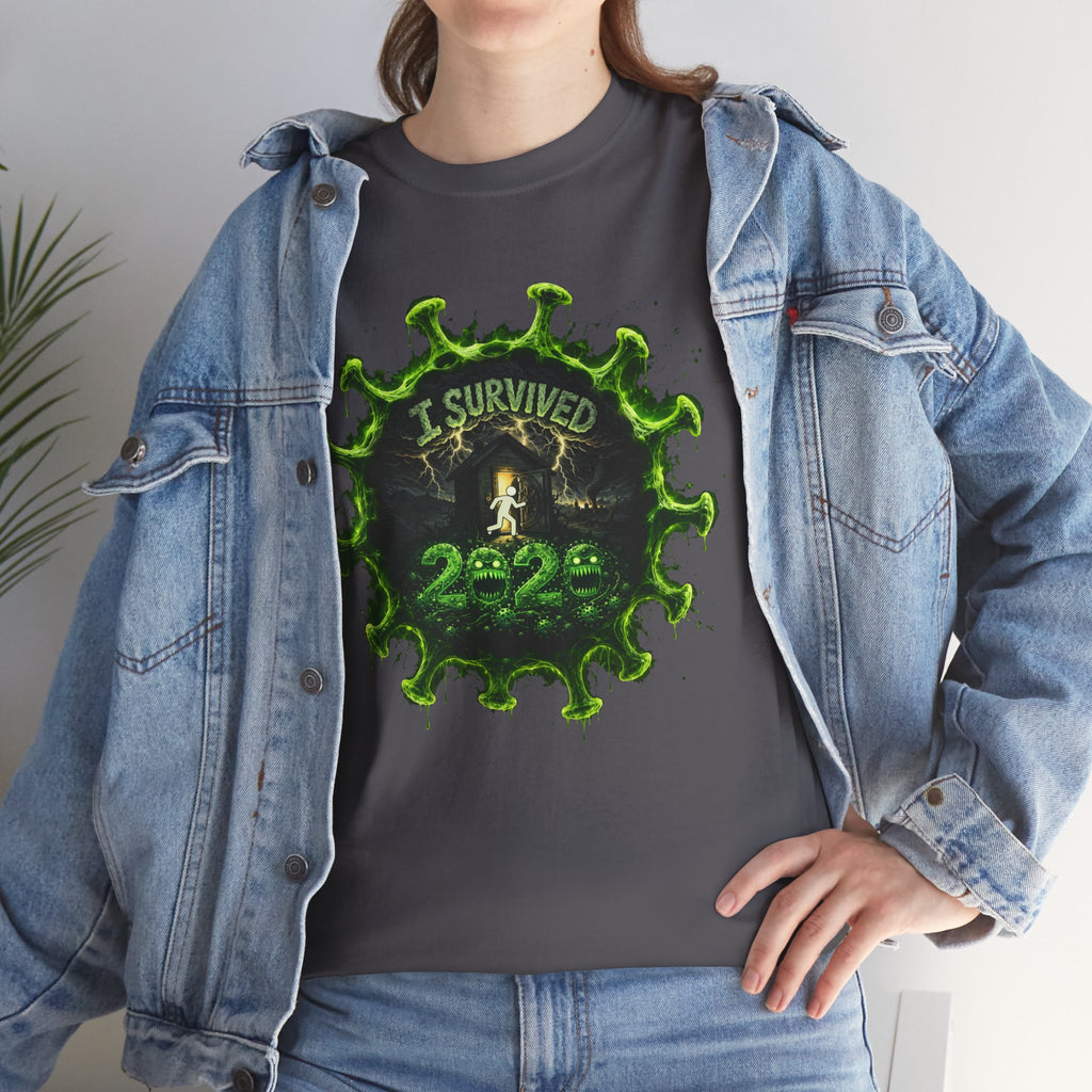 I Survived 2020 — Director's Cut S1:E1 "COVID-19: The Coronavirus" | Pandemic Edition Unisex Heavy Cotton Tee (SPECIAL EDITION)