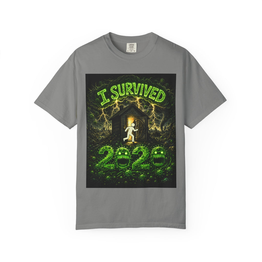 I Survived 2020 — PANDEMIC S1:E4: "Mask Madness" Unisex Garment-Dyed T-shirt