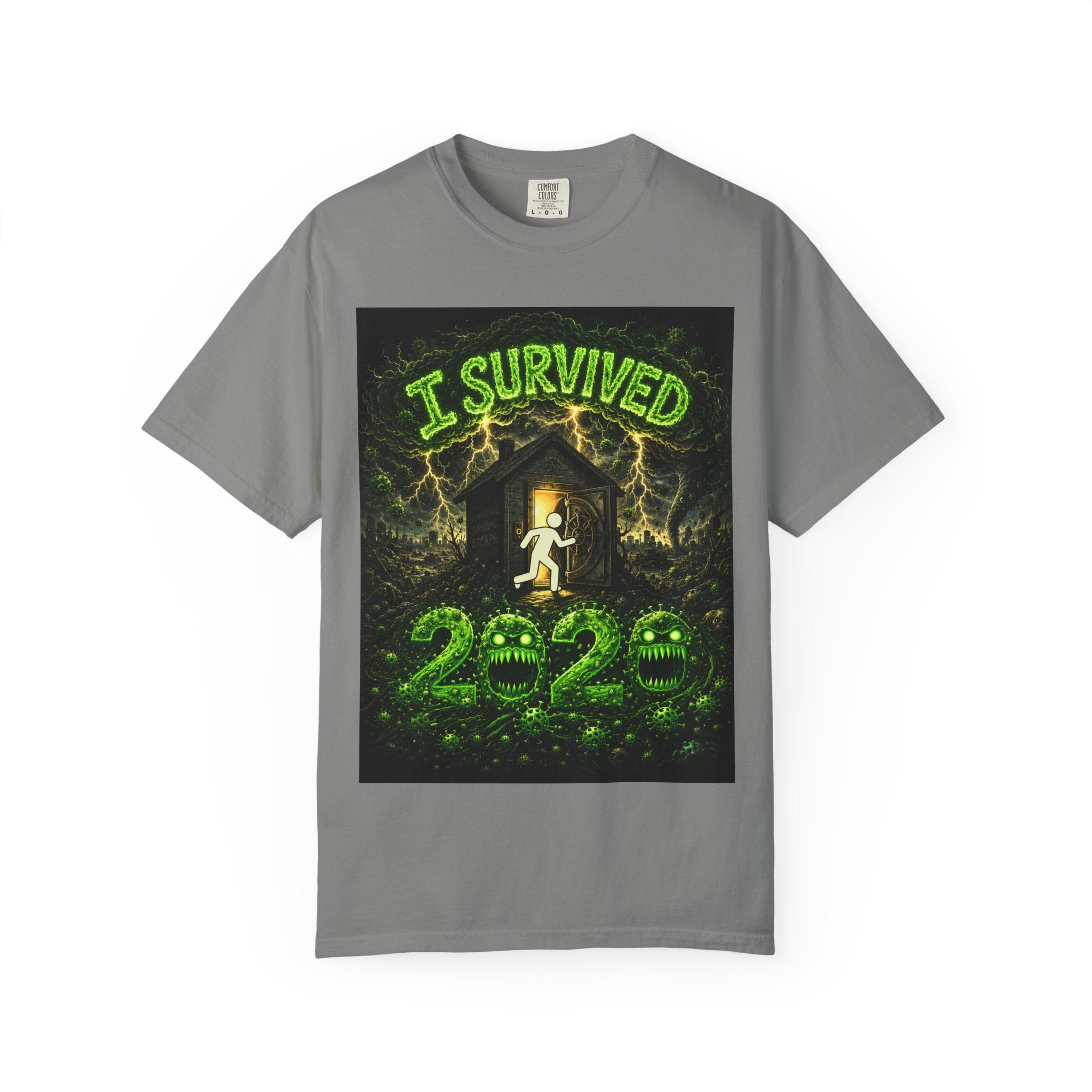 I Survived 2020 — PANDEMIC S1:E4: "Mask Madness" Unisex Garment-Dyed T-shirt