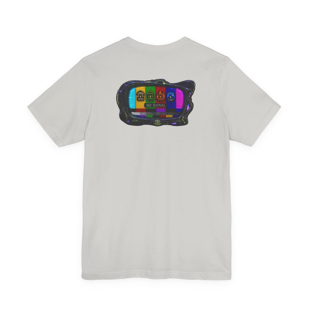 I Survived 2020 — "No Signal" Test Pattern Tee Alien Broadcast Finale Summer Premiere Unisex Jersey Short Sleeve Tee