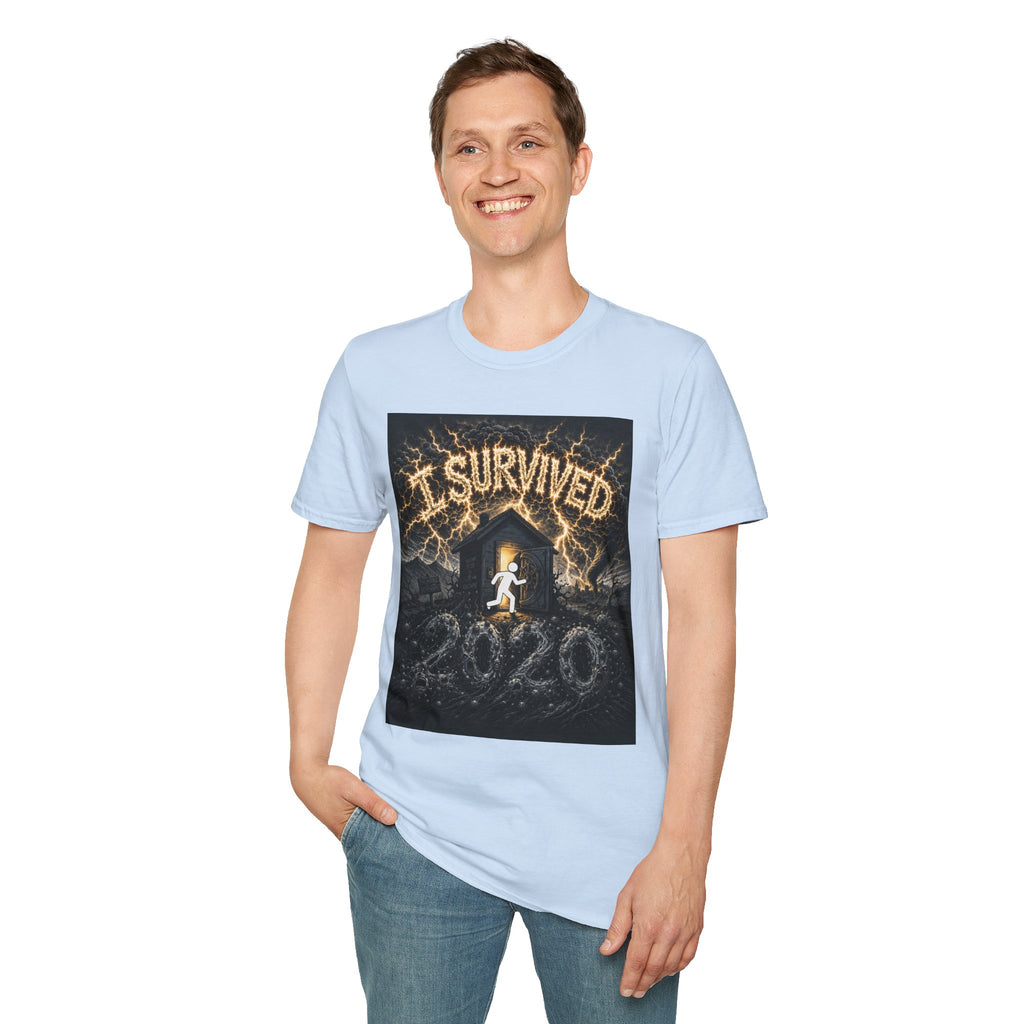 I Survived 2020 — Original Design Teaser Tee | Season 1 Premiere Drop Unisex Softstyle T-Shirt
