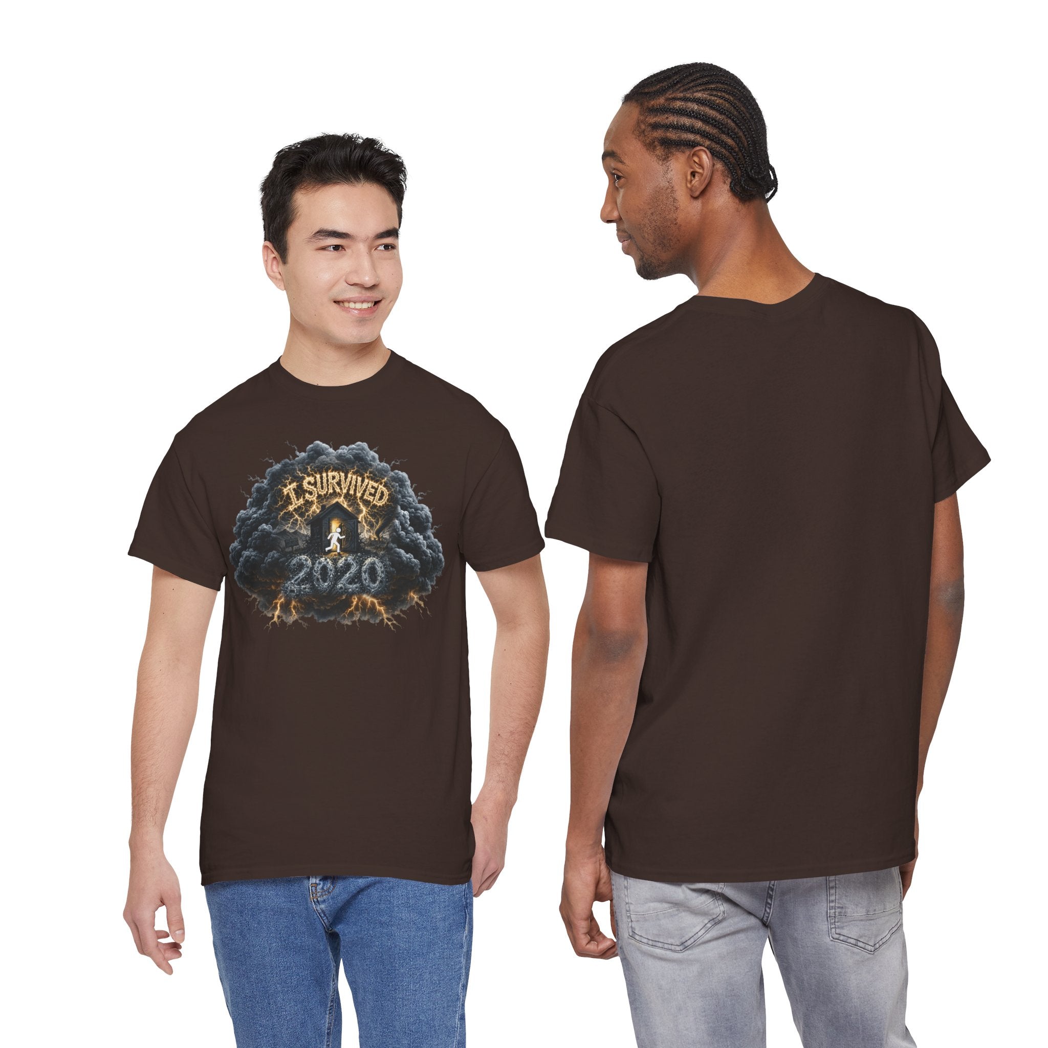 I Survived 2020 — Director's Cut Original Design Teaser Tee | Season 1 Premiere Drop Unisex Heavy Cotton Tee