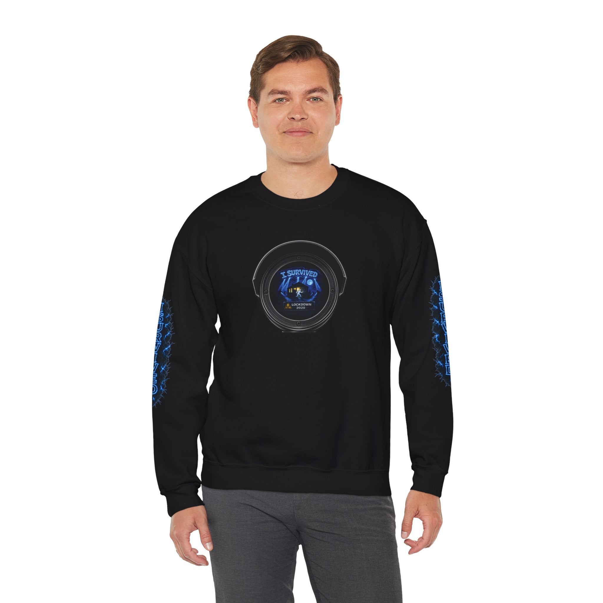 I Survived 2020 —  LOCKDOWN S3:E1: Director's Cut Special Edition "Quarantine" Unisex Heavy Blend™ Crewneck Sweatshirt