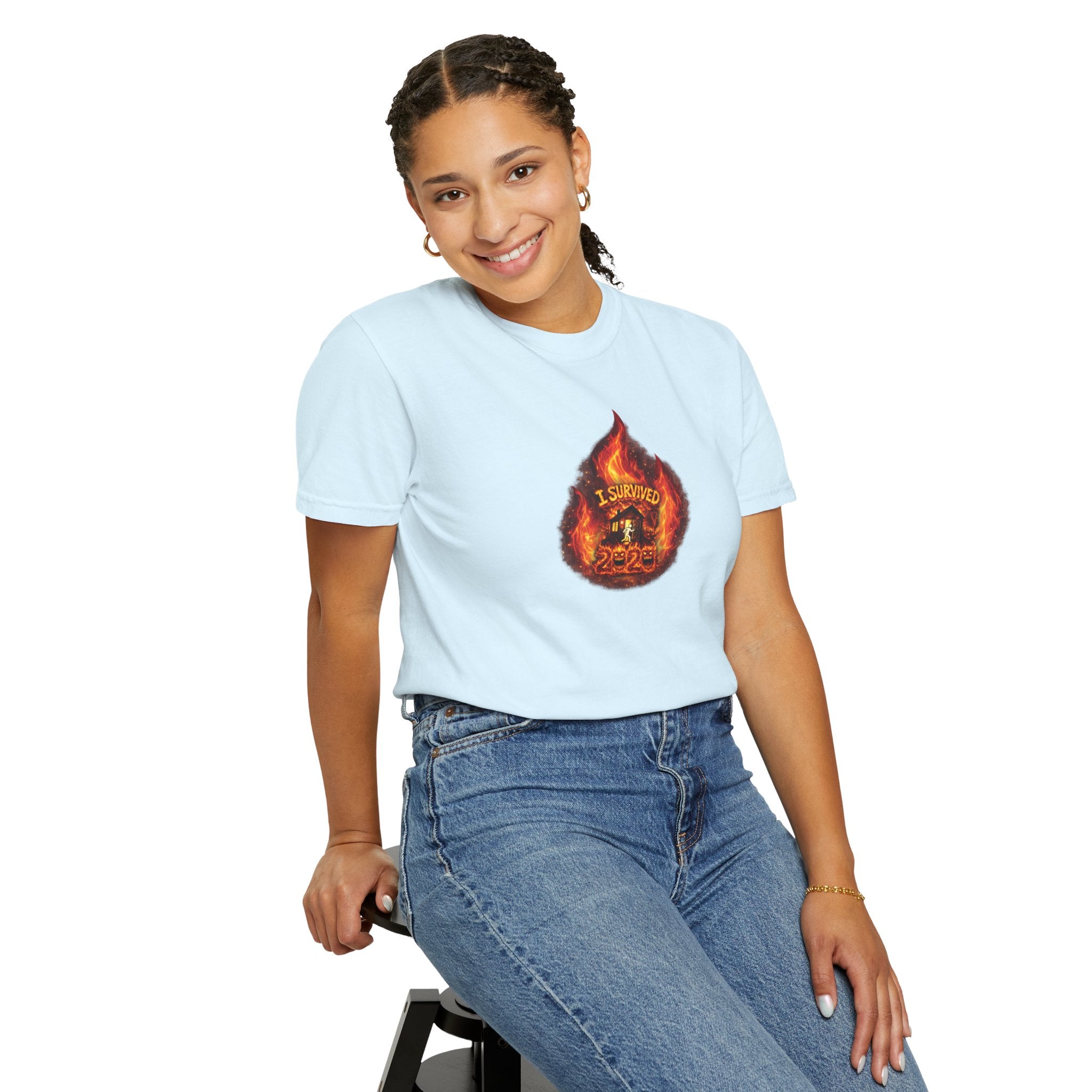I Survived 2020 — WILDFIRES S2:E3: Director's Cut "The California Wildfires" Memorial Unisex Garment-Dyed T-shirt