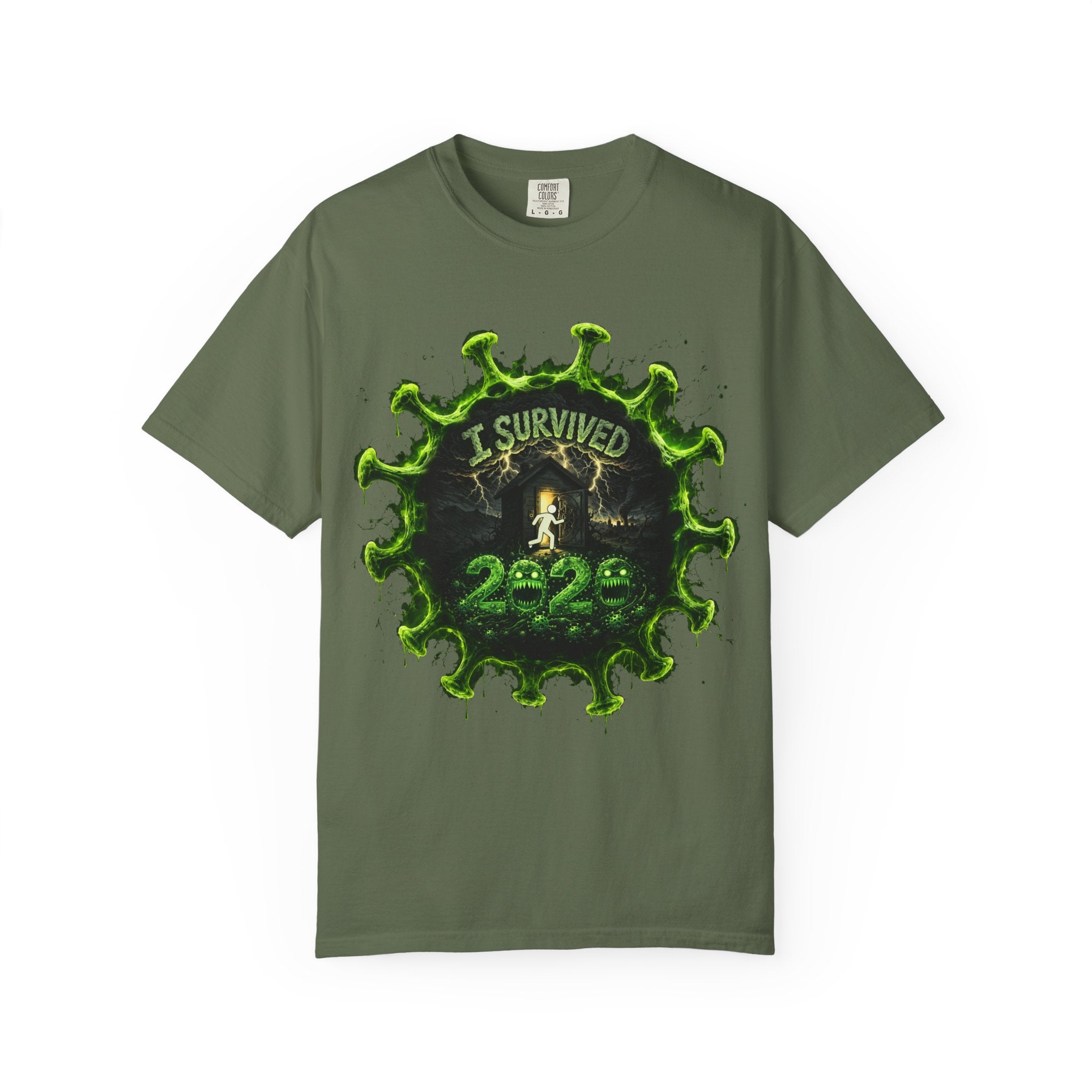 I Survived 2020 — Director's Cut S1:E3 "The Jab!" | Pandemic Edition Unisex Garment-Dyed T-shirt
