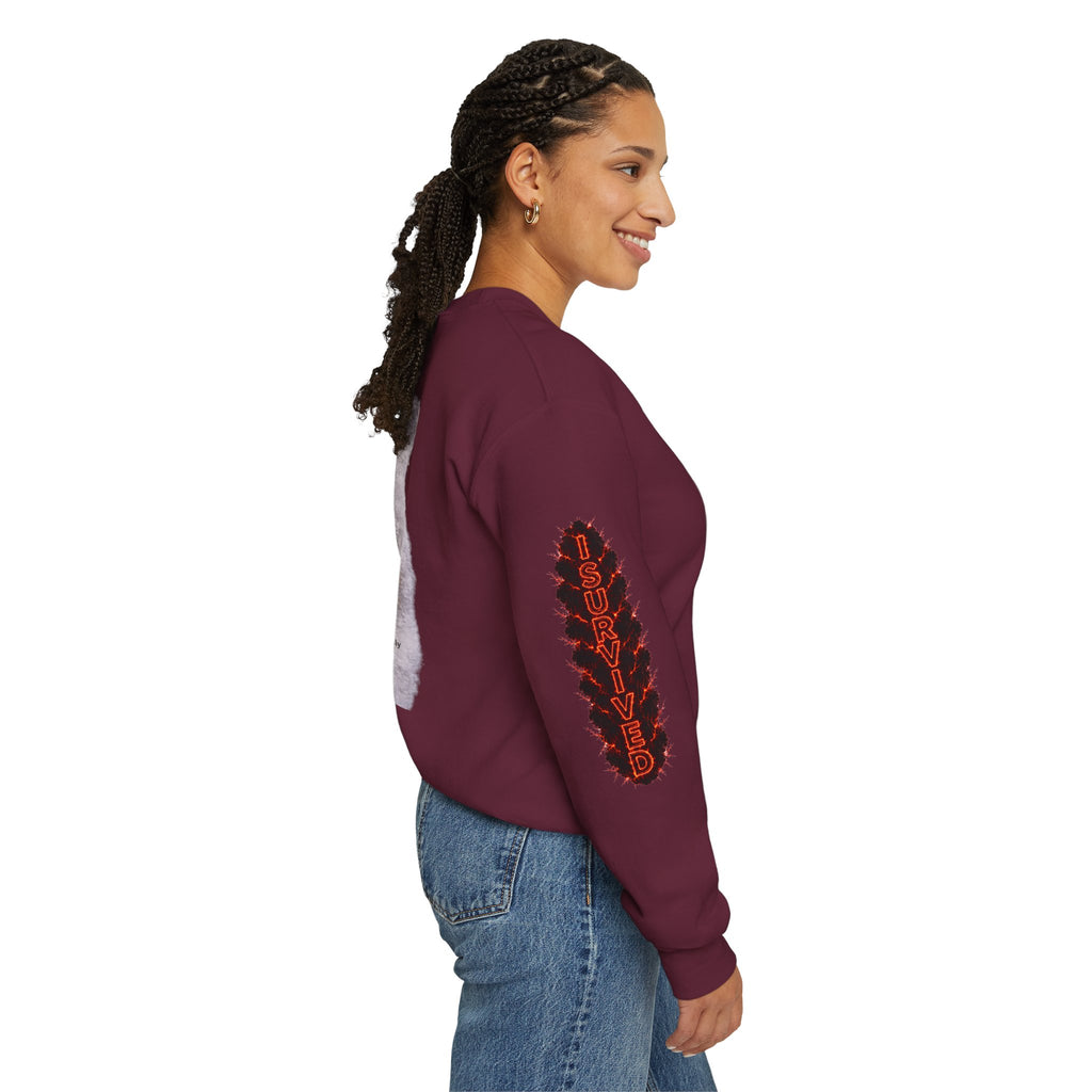 I Survived 2020 — Director's Cut S2:E3 "The California Wildfires" | Wildfire Edition Memorial Unisex Heavy Blend™ Crewneck Sweatshirt