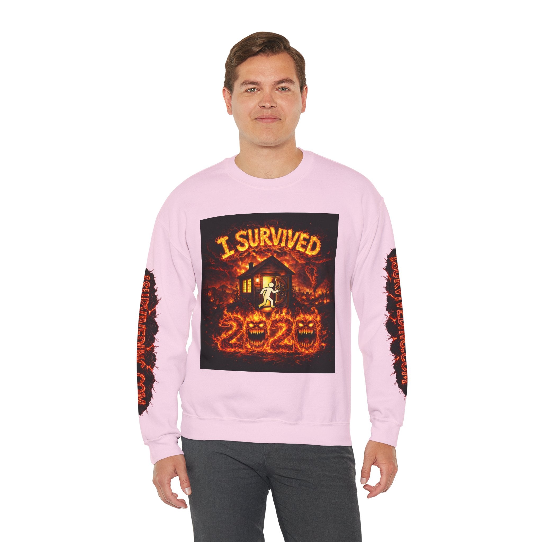 I Survived 2020 — WILDFIRES S2:E4: "Western U.S." Memorial Unisex Heavy Blend™ Crewneck Sweatshirt