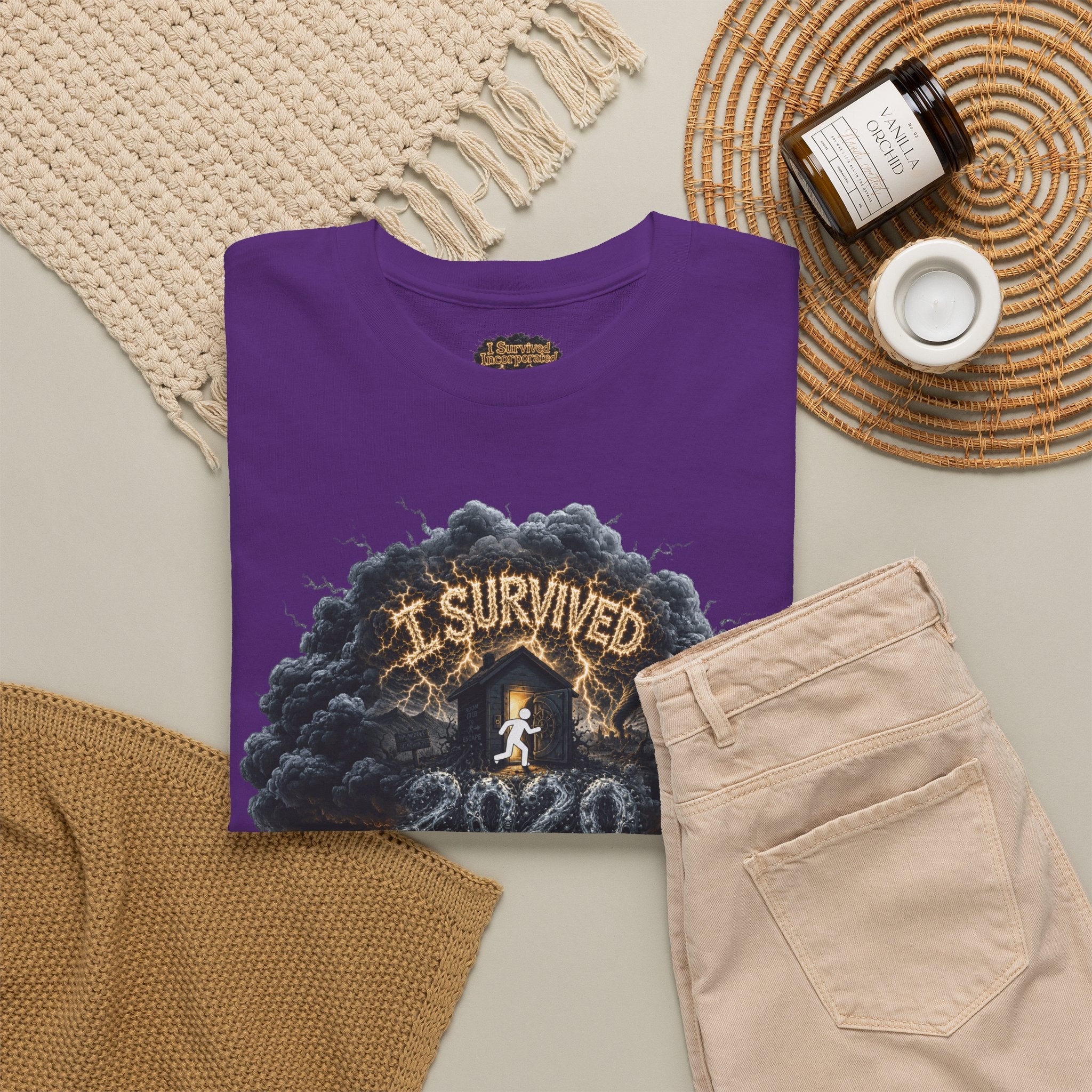 I Survived 2020 — Director's Cut Original Design Teaser Tee | Season 1 Premiere Drop Unisex Heavy Cotton Tee