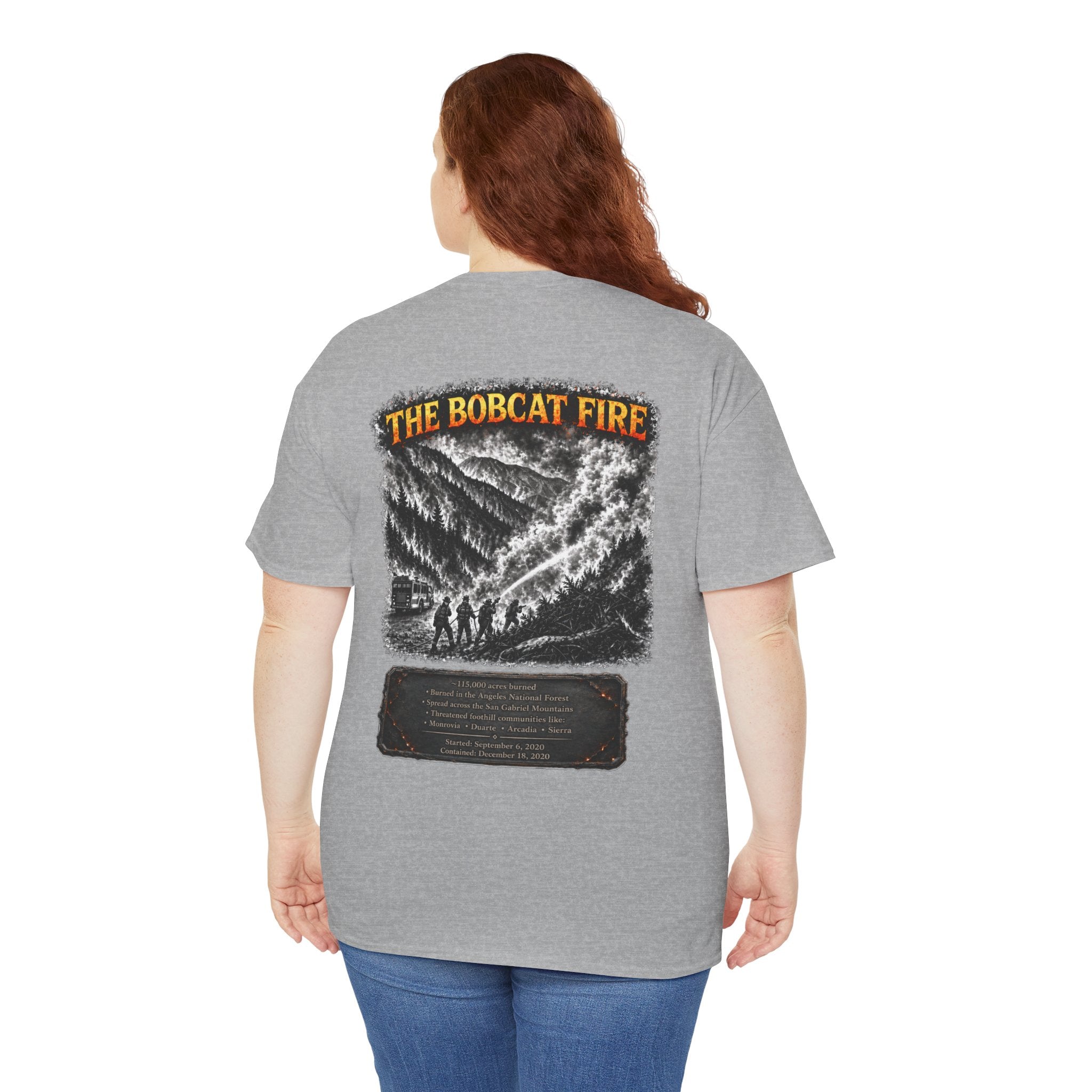 I Survived 2020 — Director's Cut S2:E2 "The Bobcat Fire" | Wildfire Edition Memorial Unisex Heavy Cotton Tee