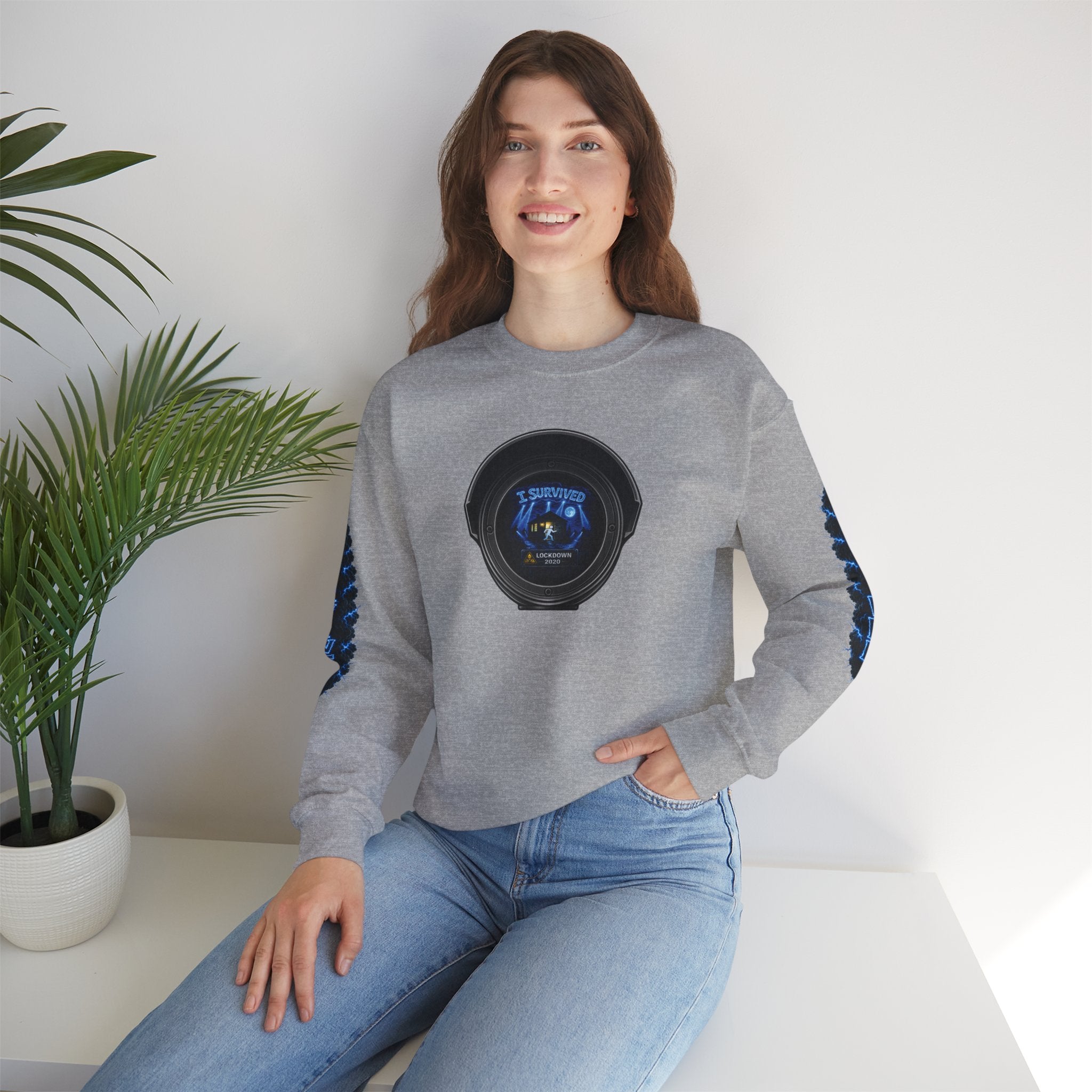 I Survived 2020 — LOCKDOWN S3:E2: Director's Cut Special Edition "Dating Under Lockdown" Unisex Heavy Blend™ Crewneck Sweatshirt