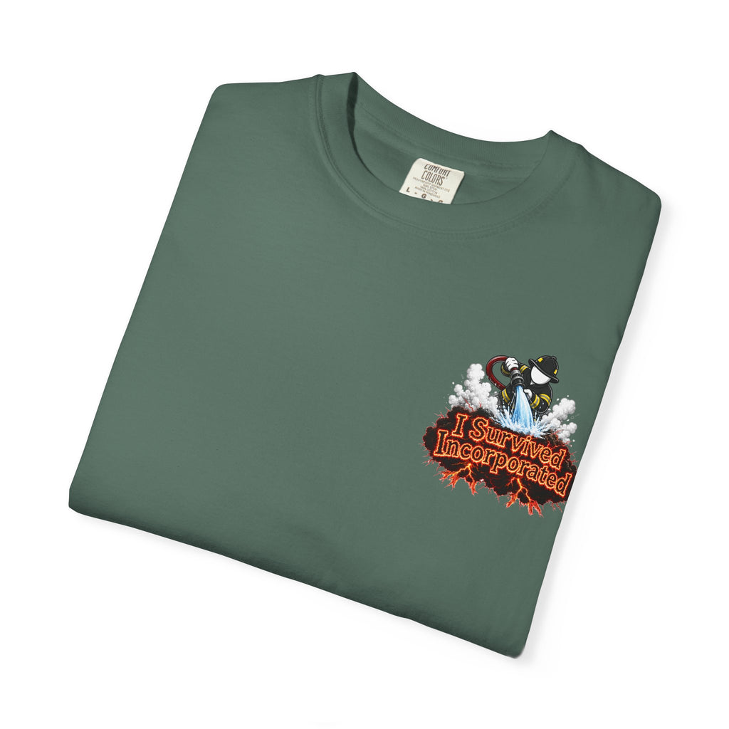 I Survived 2020 — "Please Stand By" Test Pattern Tee Wildfire Signal Edition Summer Premiere Unisex Garment-Dyed T-shirt